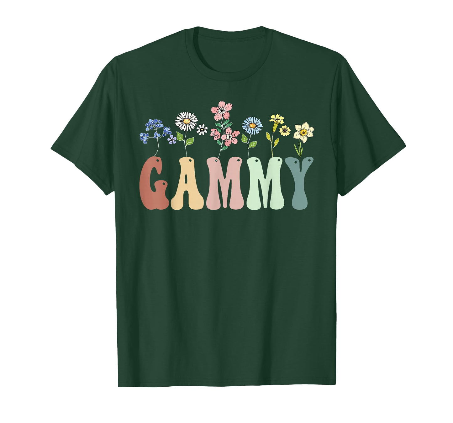 Gammy Gifts Women Wildflower Floral Design Gammy T-Shirt