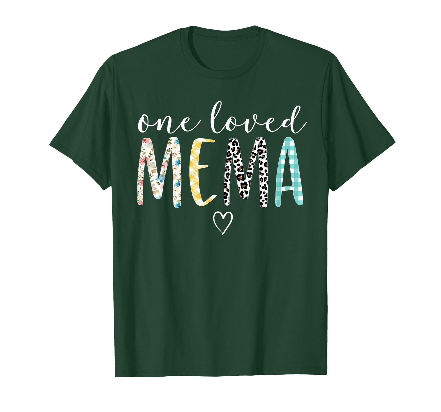 Mema Gifts Women One Loved Mema Mother's Day T-Shirt