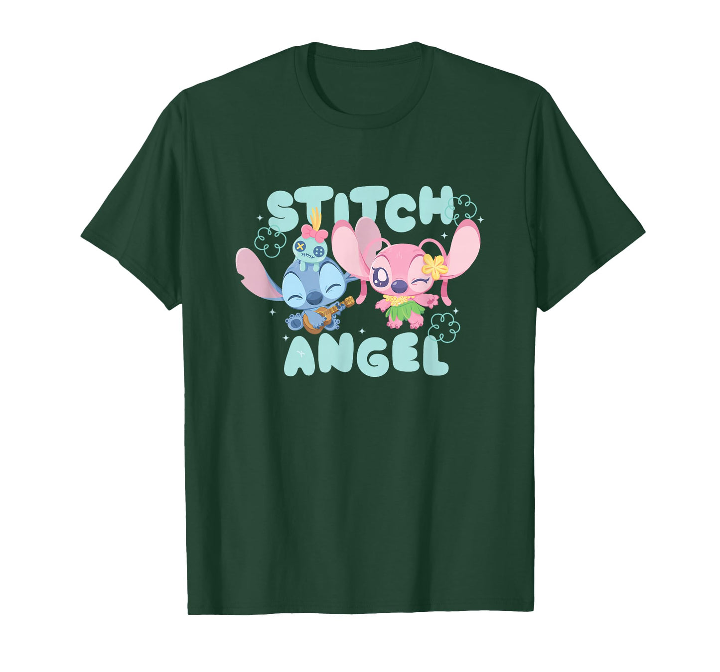 Disney Lilo & Stitch Tropical Fun Angel & Stitch T-Shirt