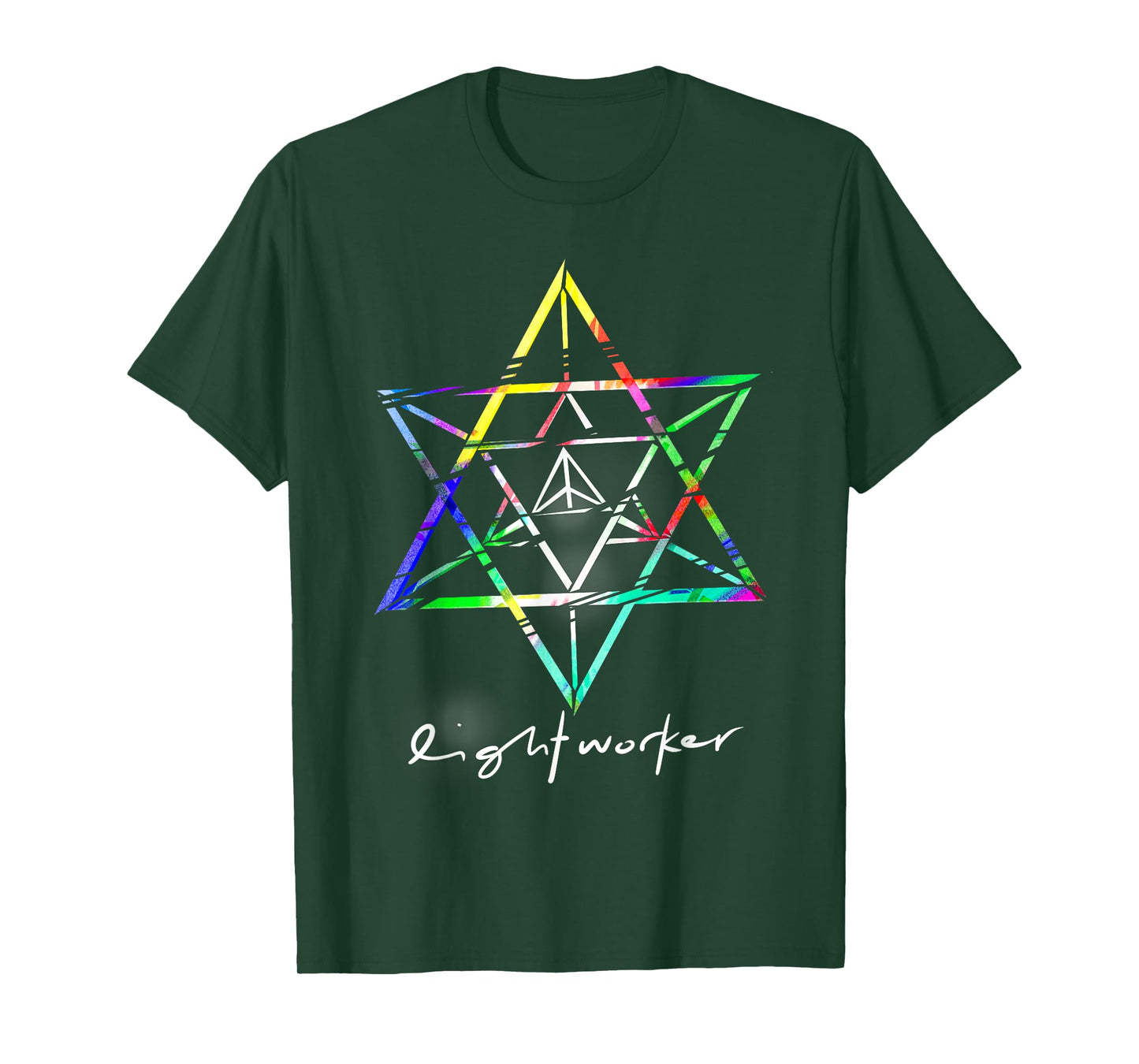 Lightworker Merkaba Sacred Geometry Abstract T Shirt T-Shirt