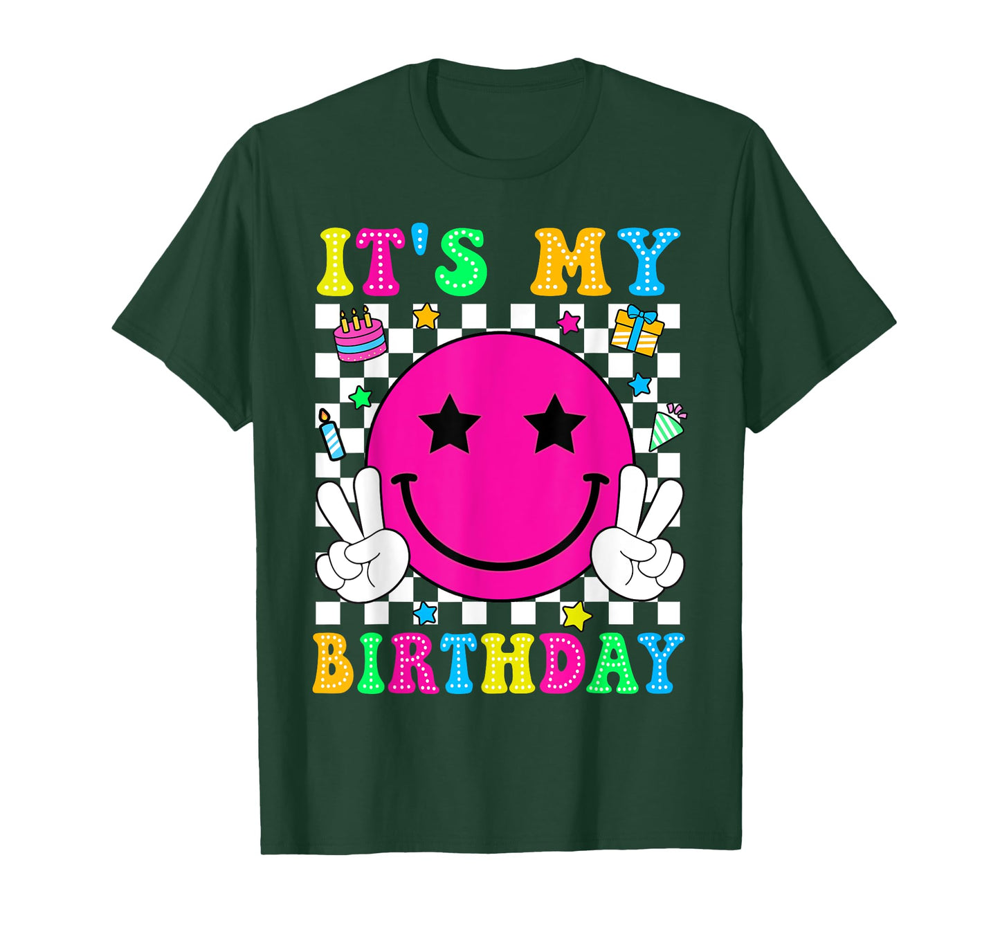 Birthday Party Groovy It’s My Birthday Men Women Teens Kids T-Shirt