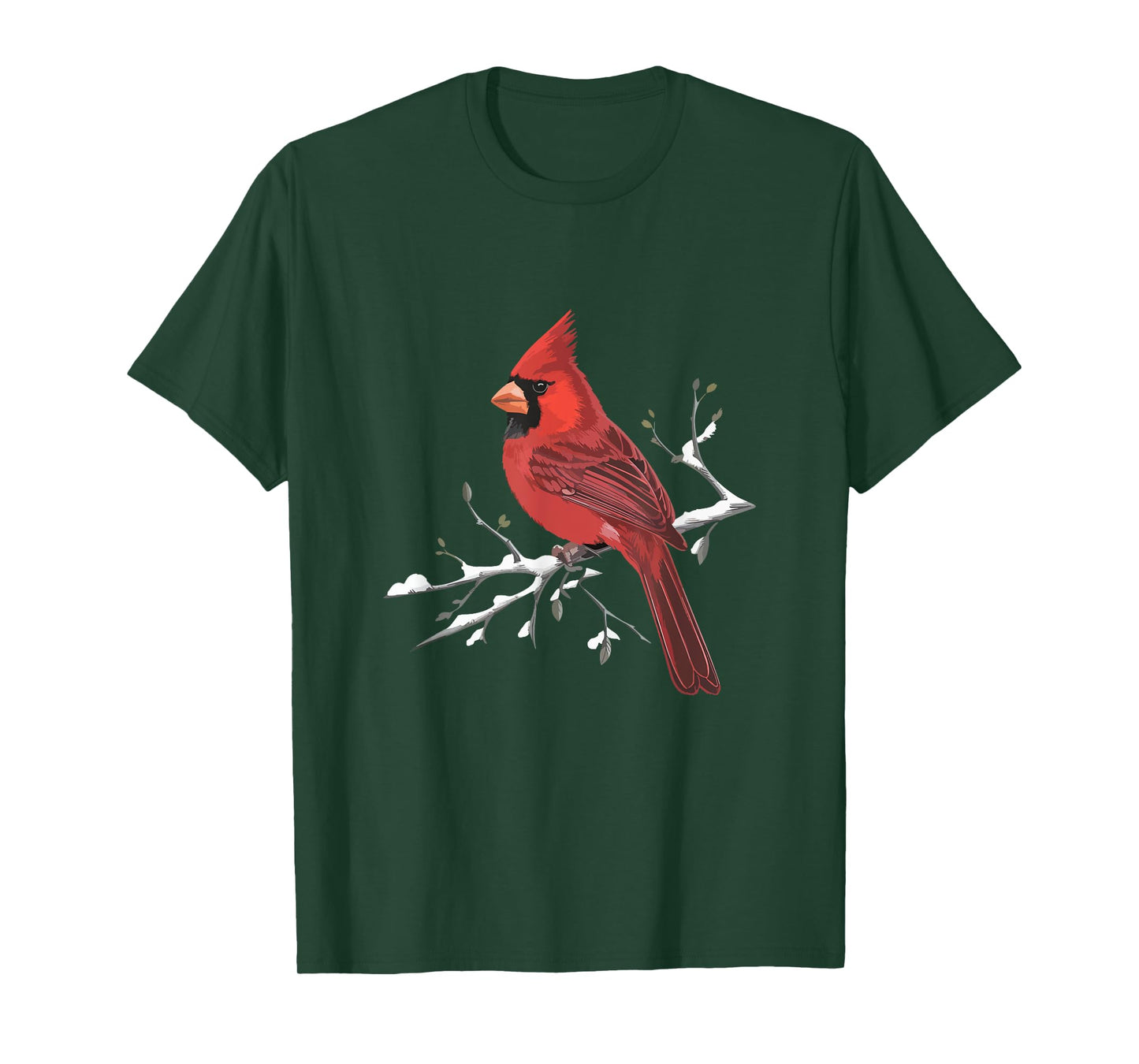 Majestic Red Cardinal Birdwatching Birdwatcher Bird Lover T-Shirt