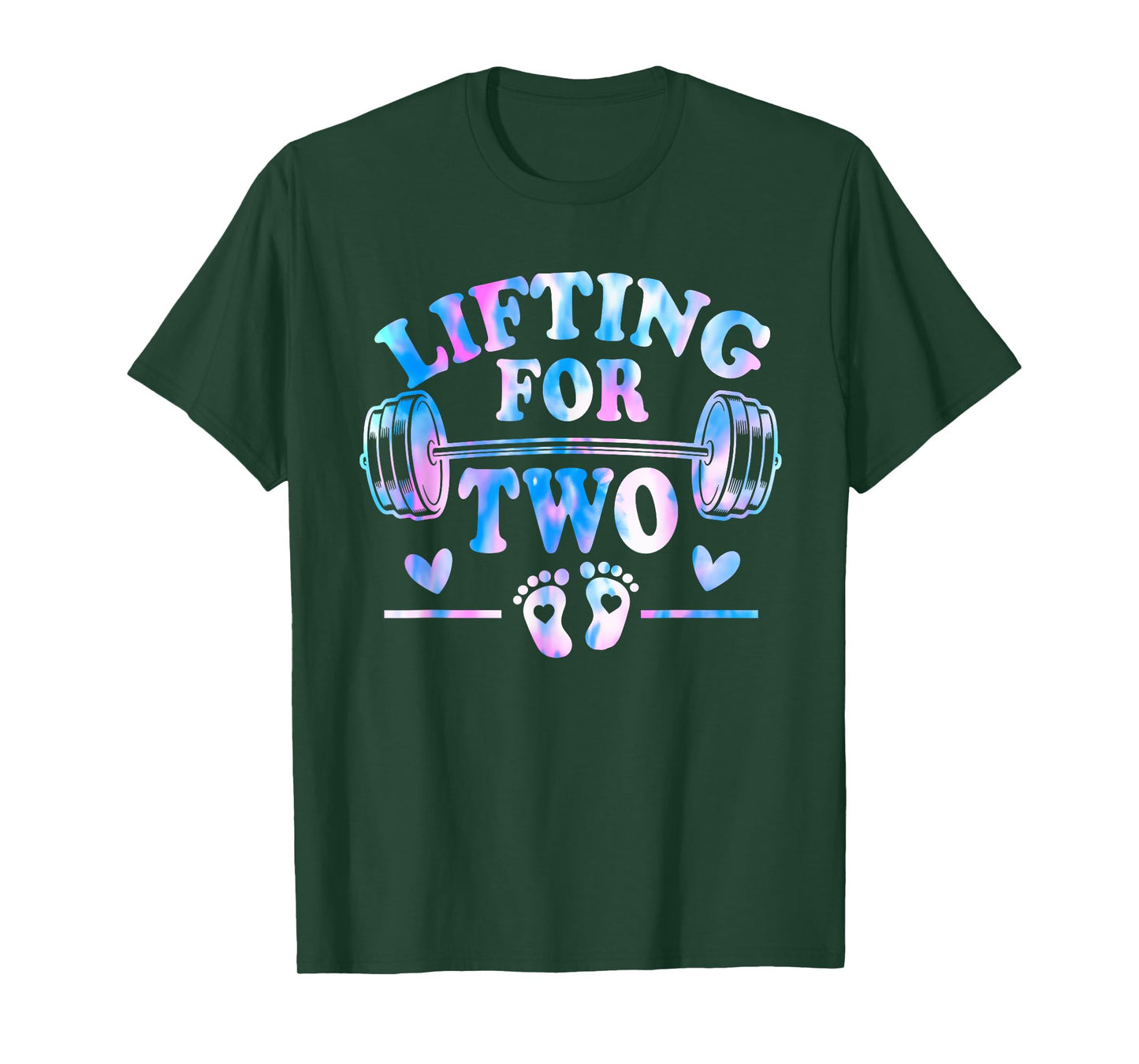 Lifting For Two Pregnancy Gym Fitness Workout Expecting Mom T-Shirt