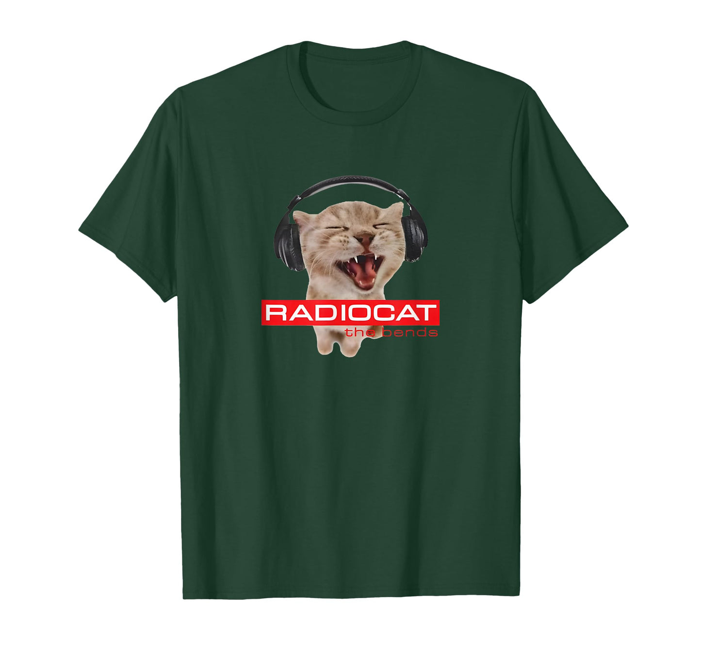 Kitten Headphones Cat Tech House Music Funny Cat Lover T-Shirt for Men Women