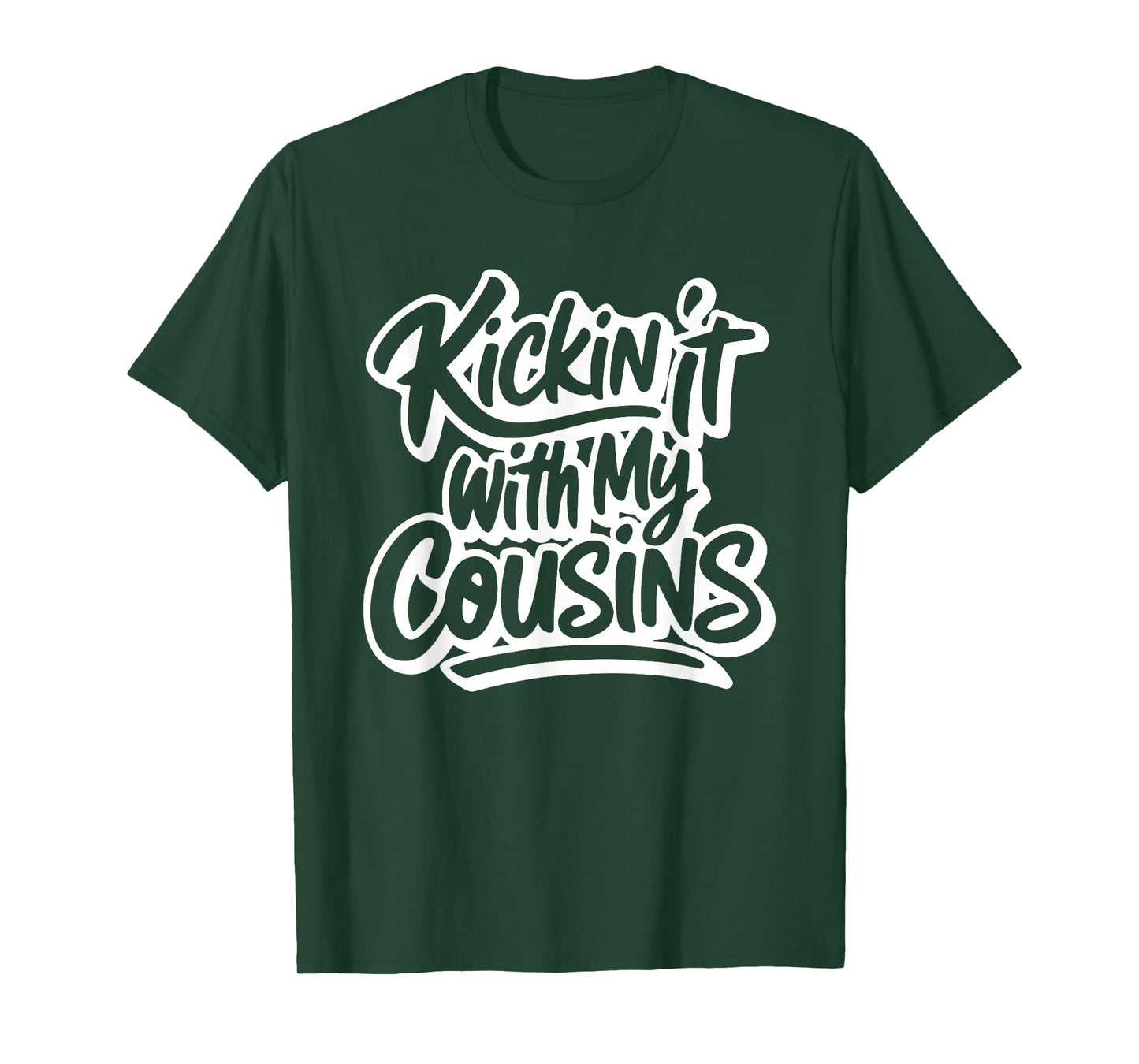Kickin' It With My Cousins, Funny Cousins Matching T-Shirt