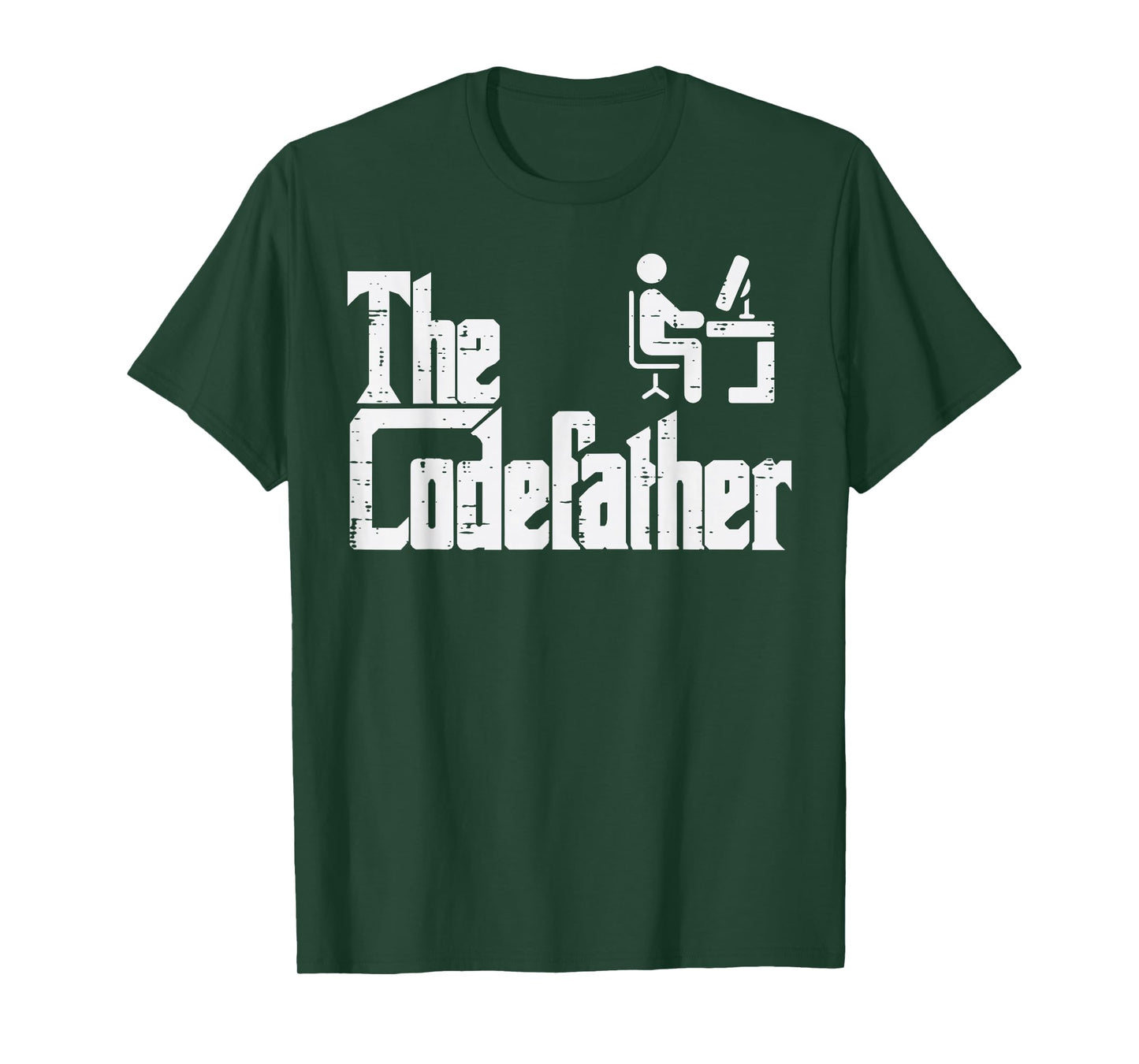 The Codefather Funny IT Programmer Coder Parody Dad Papa Men T-Shirt