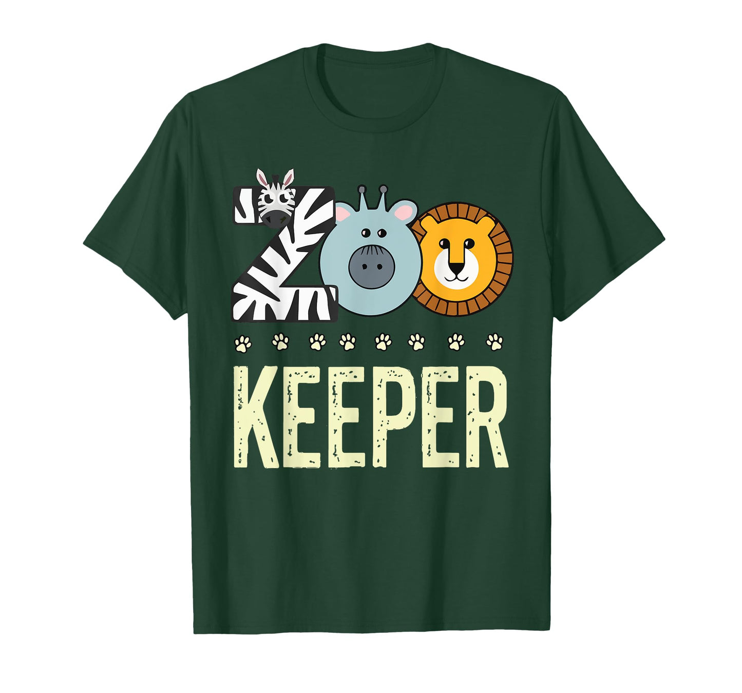 Zookeeper Costume Adult Men Zoo Animal Safari Zoo Keeper T-Shirt