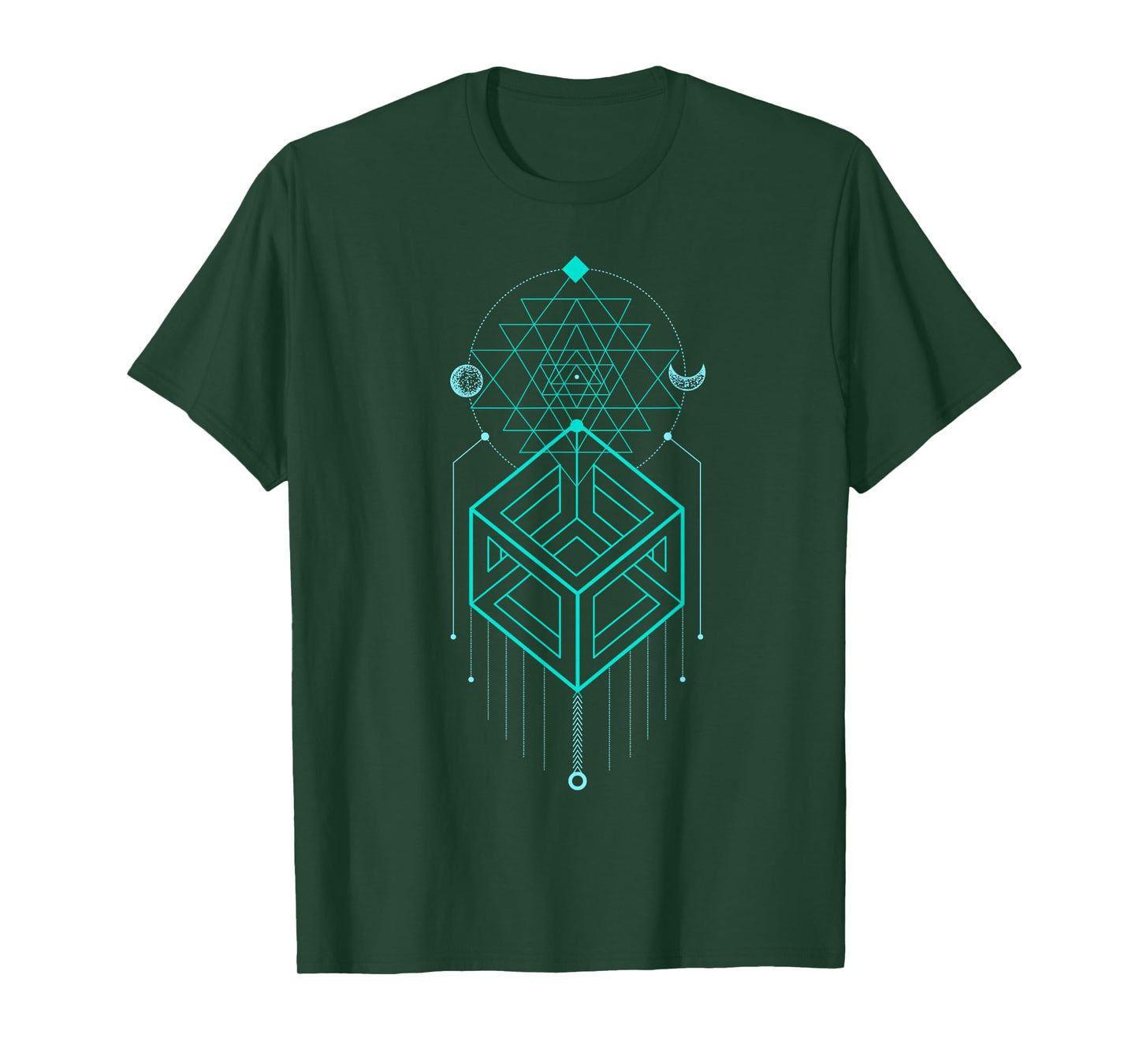 Sacred Geometry Celestial Magic Cube Totem T-Shirt