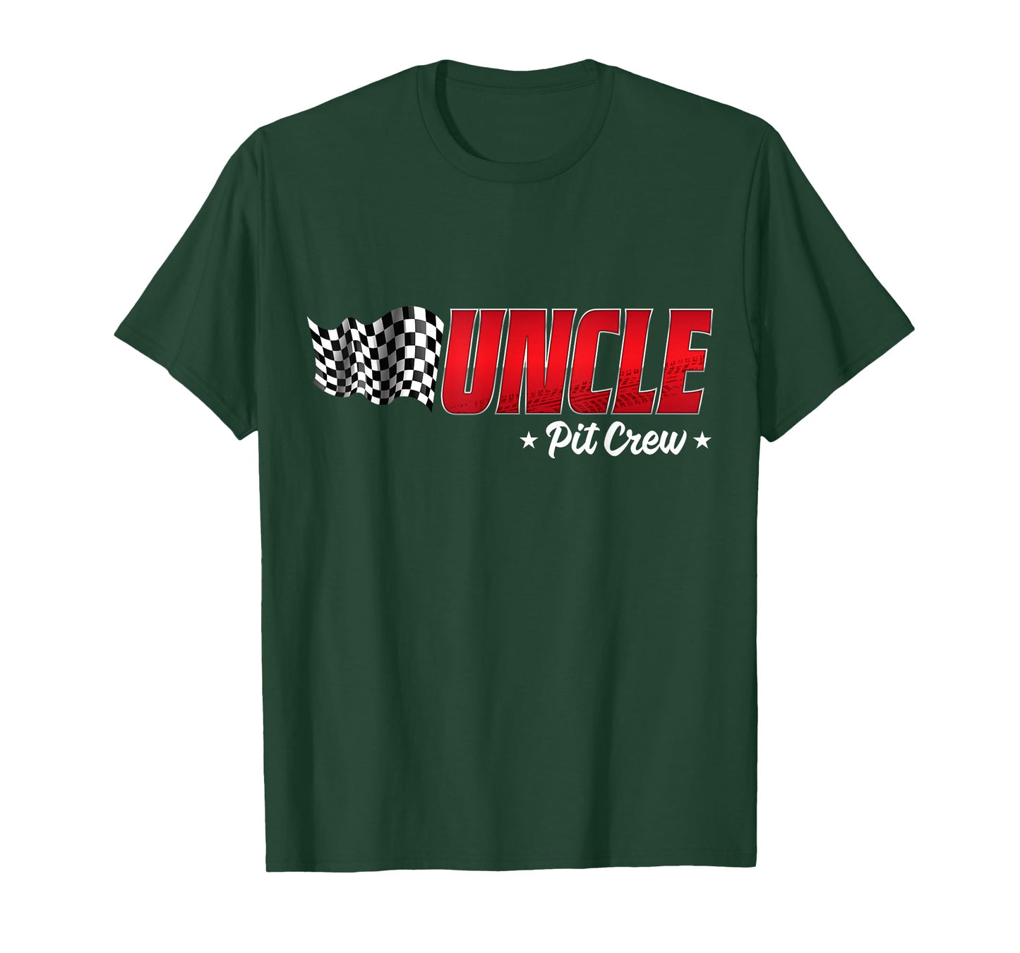 Uncle Pit Crew Race Car Birthday Family Racing Adult Men T-Shirt