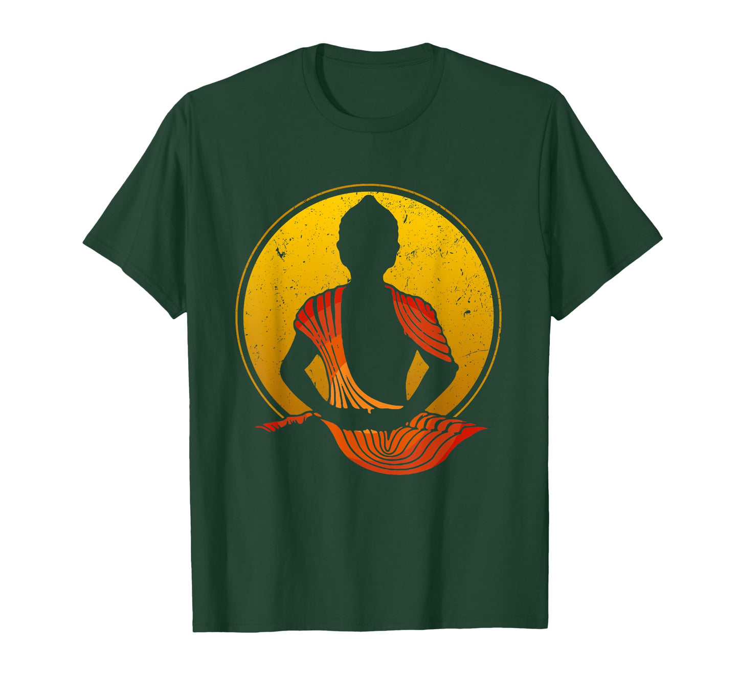Buddha Vintage Zen Buddhism Yoga Meditation Spiritual T-Shirt