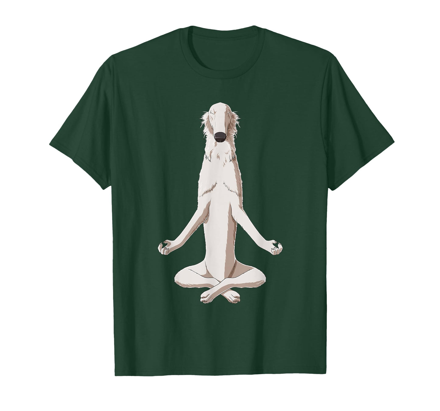 Yoga Dog Borzoi T-Shirt