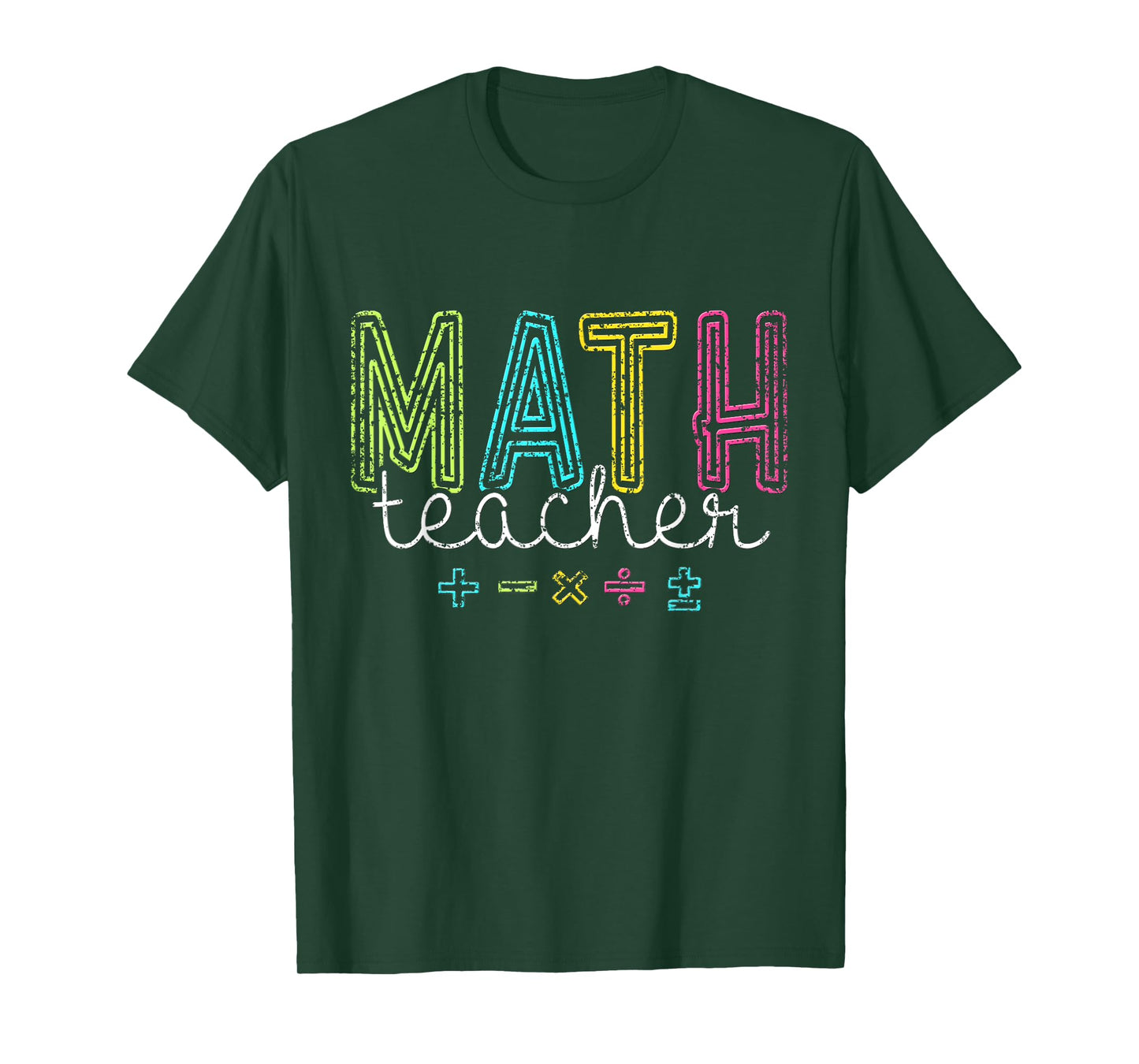 Math Teacher Mathematics School Women Men Math Teacher T-Shirt