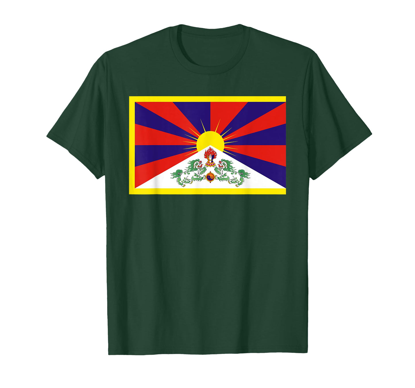 Tibet Flag Tibetan Free Tibet Himalaya Buddhism T-Shirt