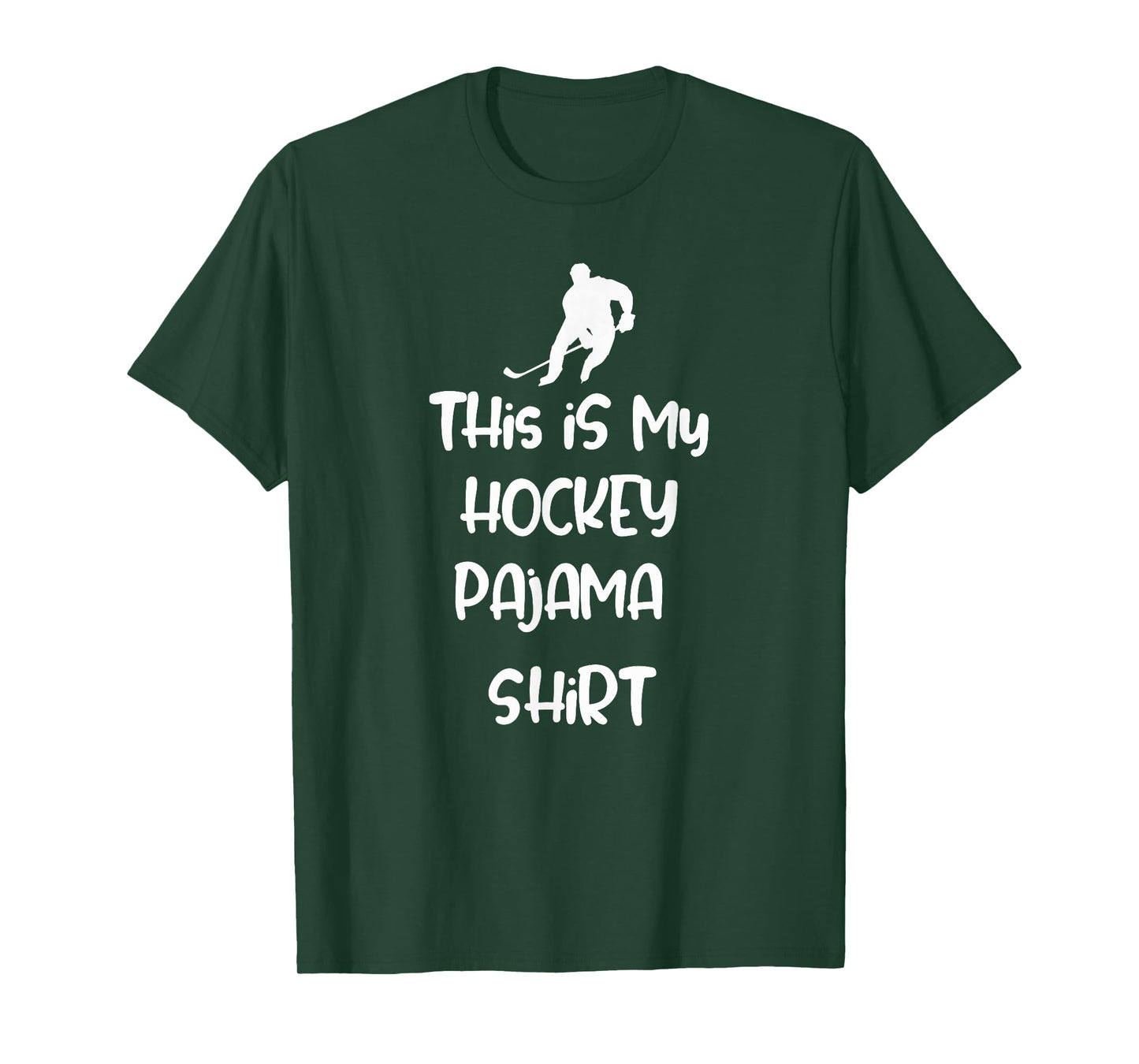 This is My Hockey Pajama Shirt Teen Adult Novelty Tshirt T-Shirt