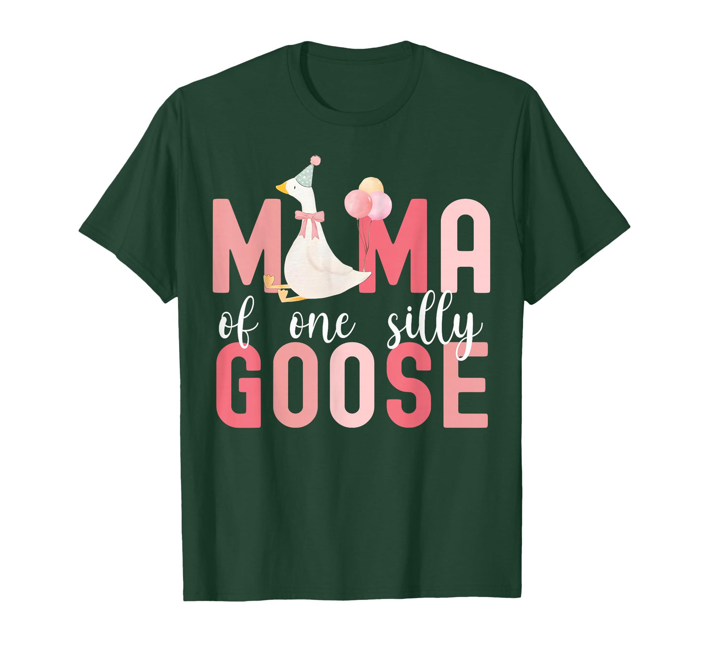 Silly Mama Silly Goose Mom Birthday Family Matching Party T-Shirt