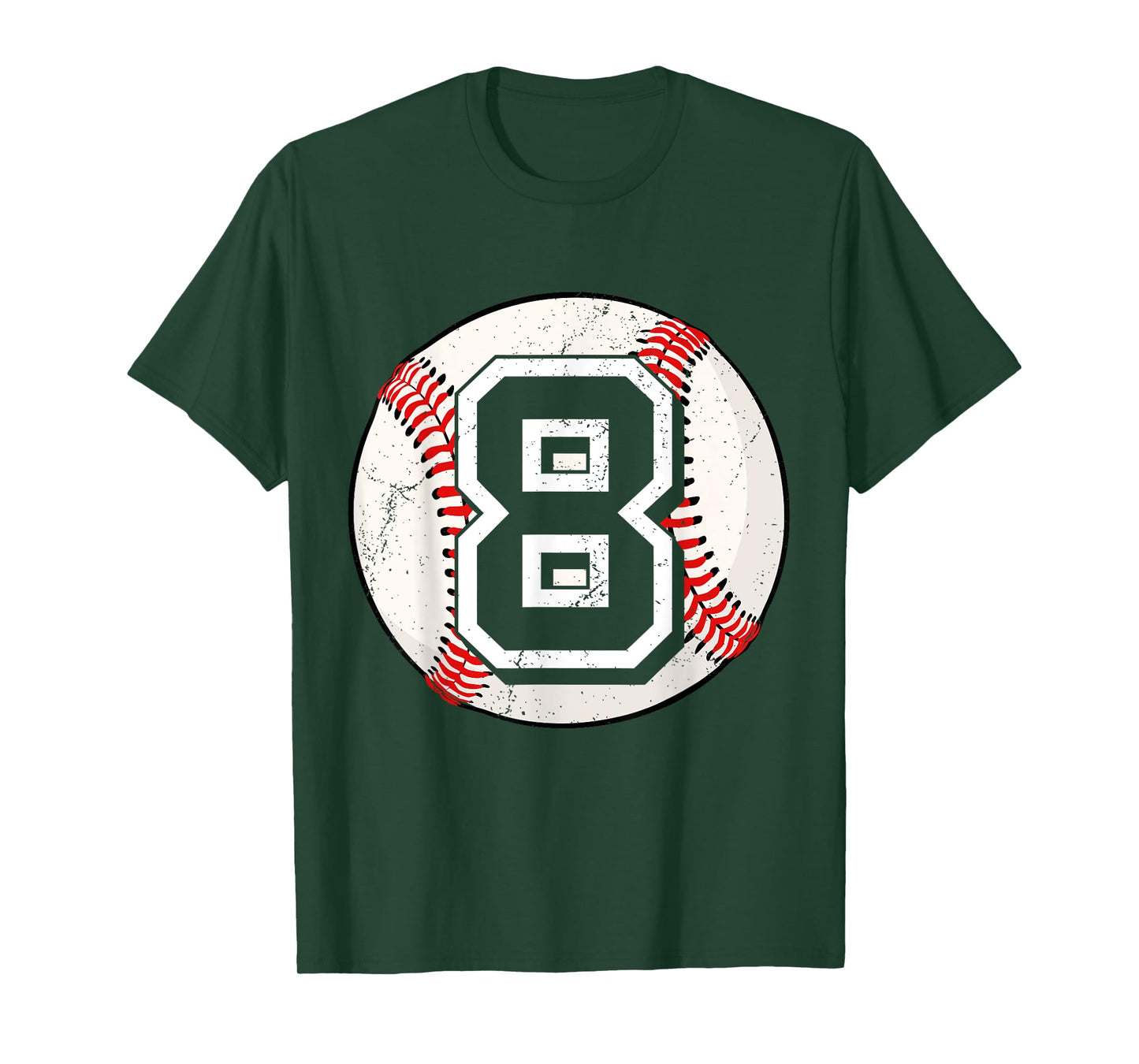 Birthday Boy 8 Eight Baseball 8th Birthday Baseball Player T-Shirt