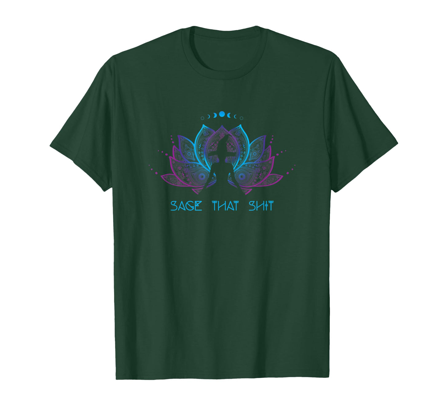 Funny Halloween Pagan Yoga Witch Costume Sage That Shit T-Shirt