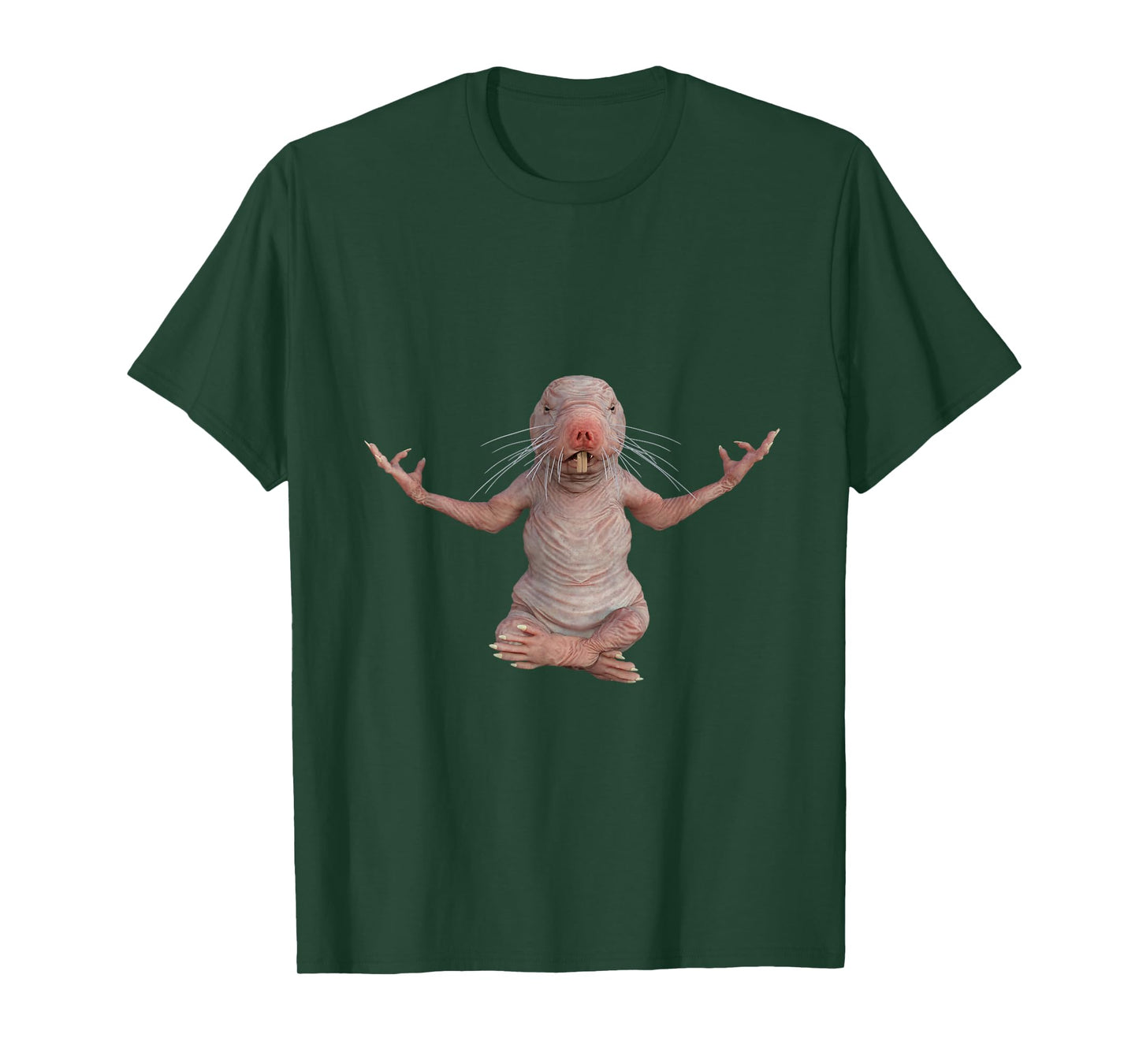 I Just Really Like Naked Moles Ok? Funny Naked Mole Rat Yoga T-Shirt