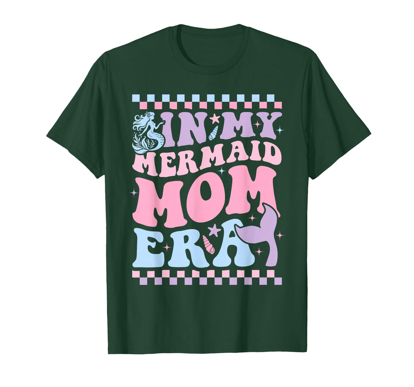 In My Mermaid Mom Era Girl Mermaid Mama Of Birthday Girl T-Shirt
