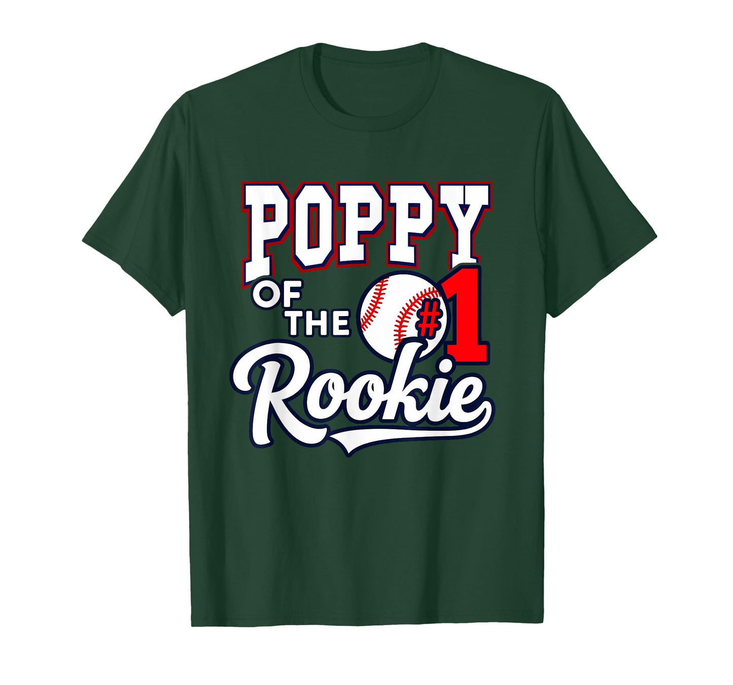 Retro Grandpa Poppy Of The Number 1 Rookie Baseball T-Shirt