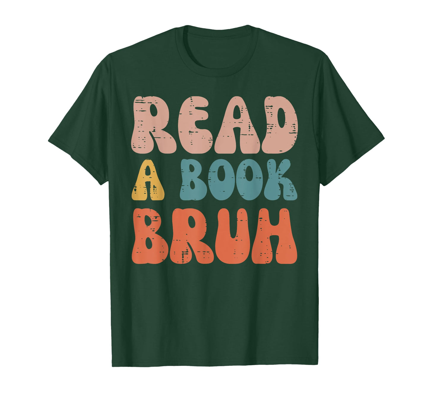 Read A Book Bruh Funny Read Reading Librarian Boys Teen Kids T-Shirt