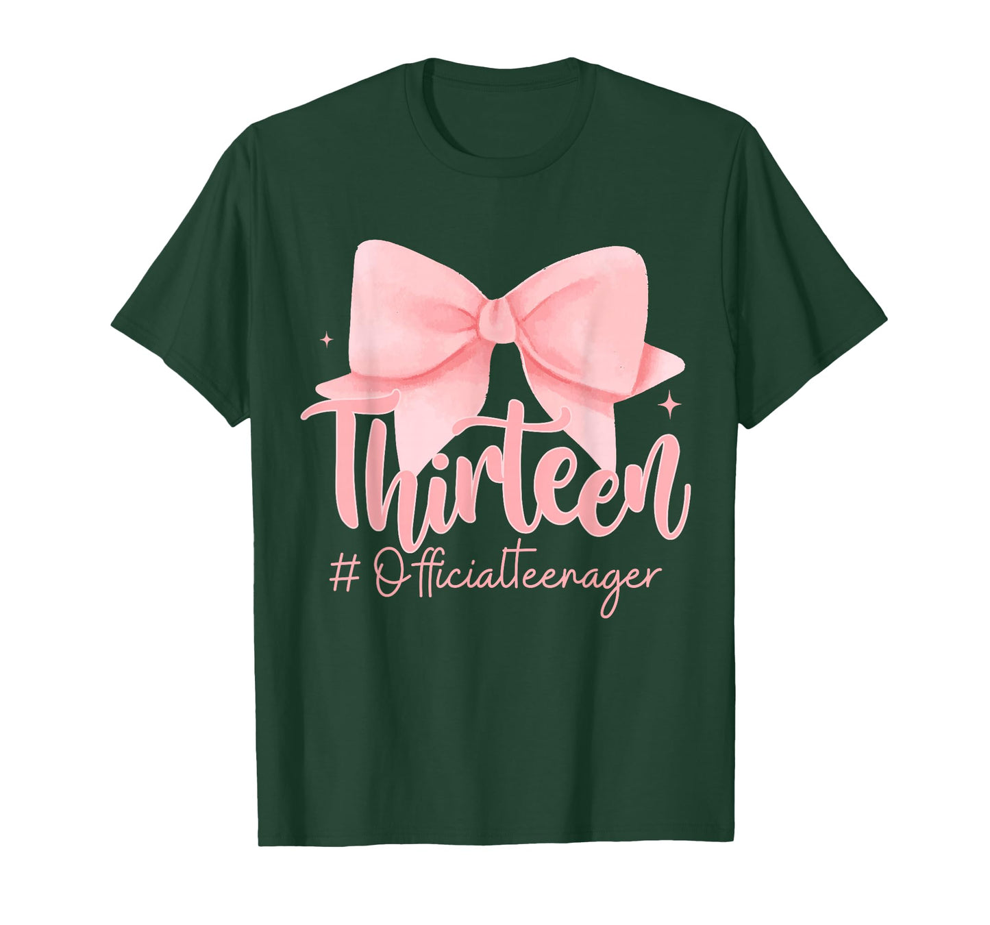 Thirteen Official Teenager Coquette 13th Birthday Girl Teen T-Shirt