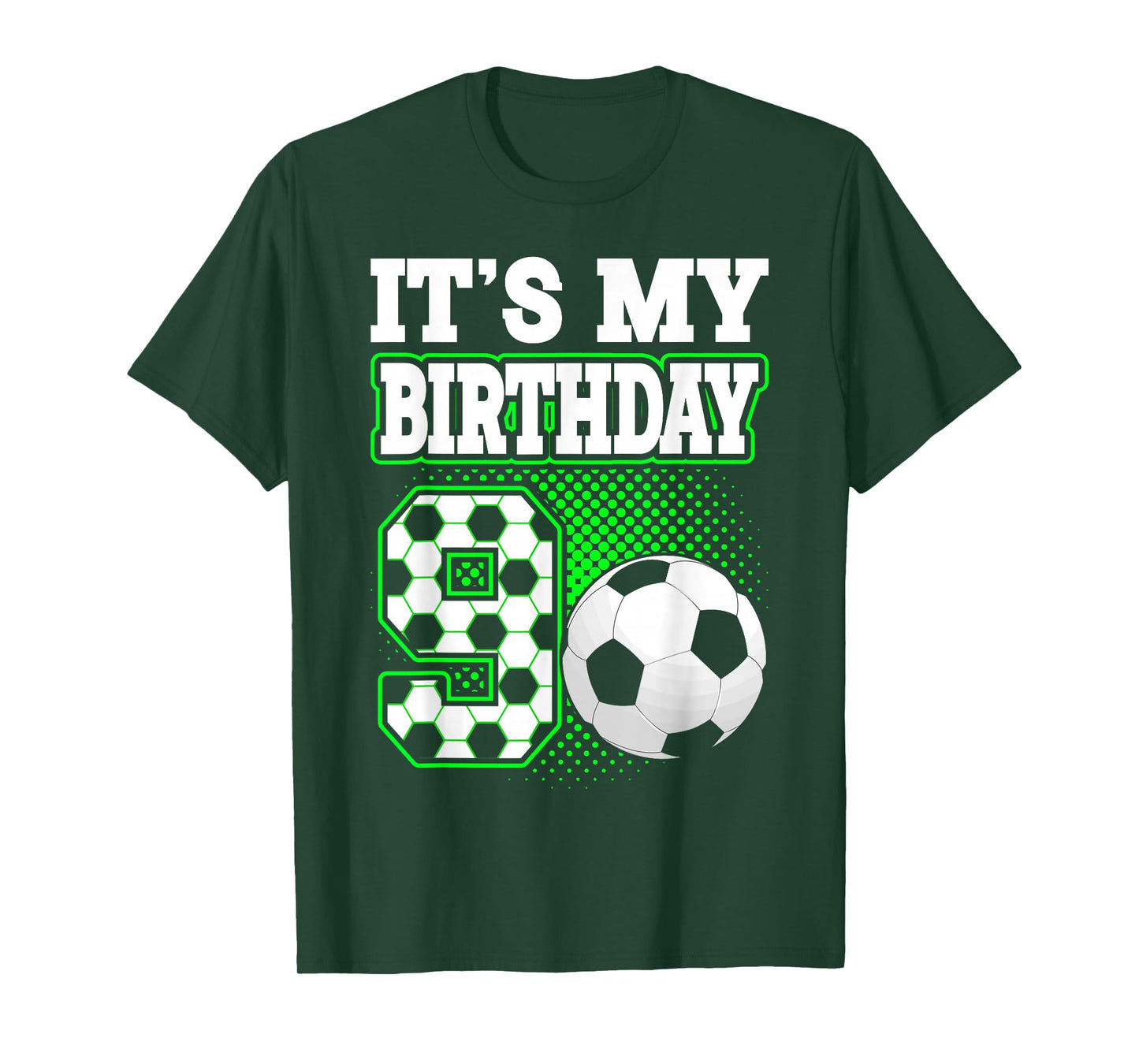 Birthday Boy Tees 9 Soccer Its My 9th Birthday Boys Soccer T-Shirt