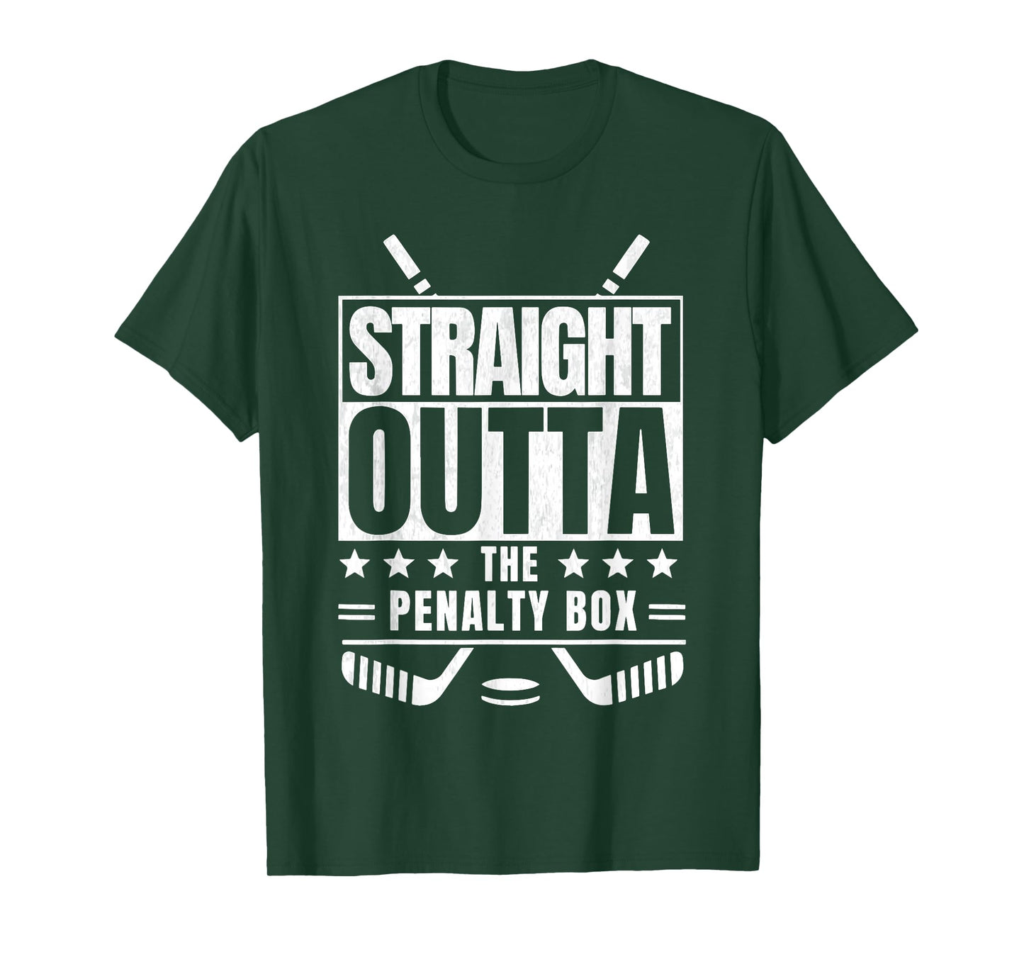 youth straight outta the penalty box kids funny boys & girls T-Shirt