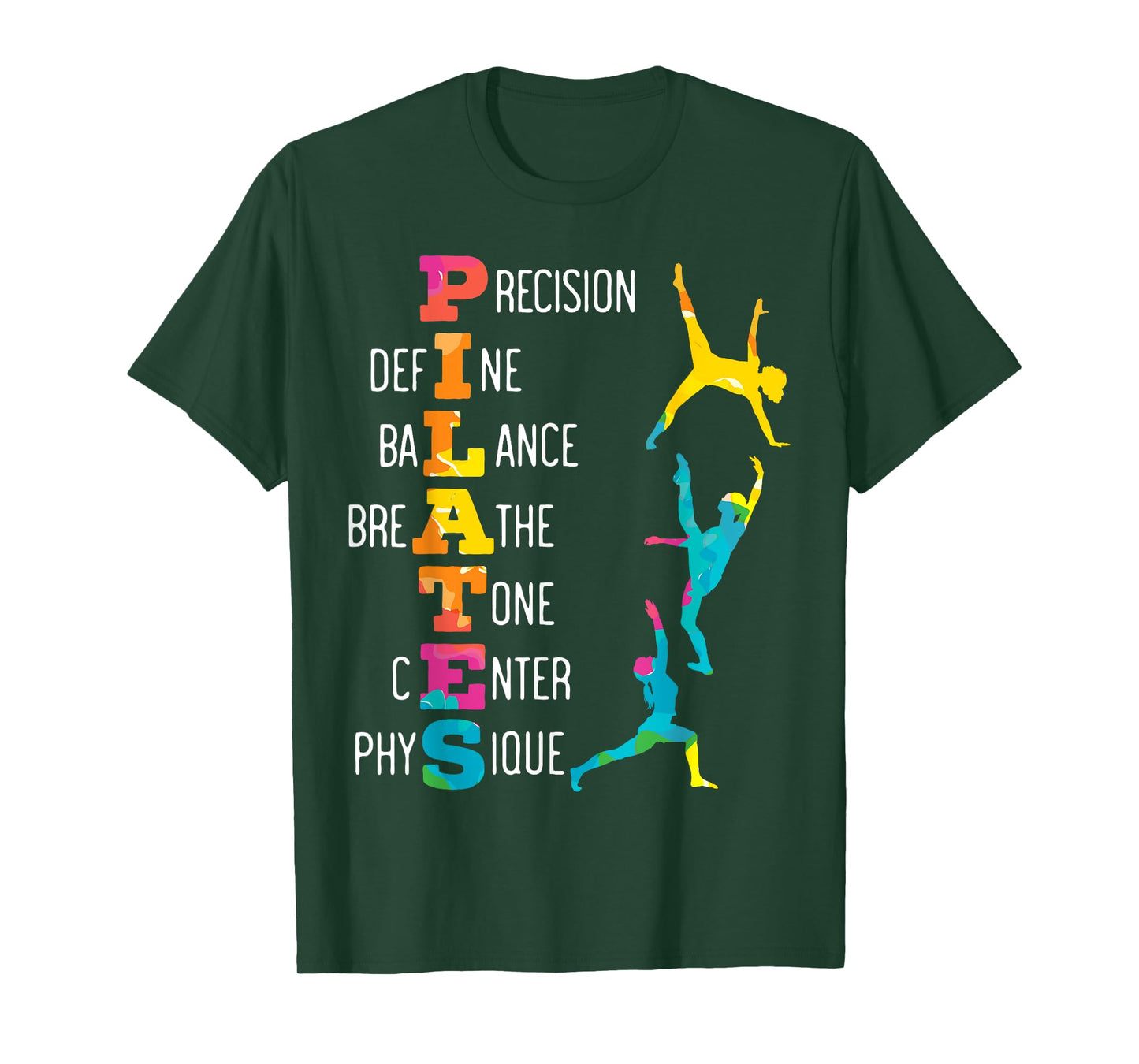 Pilates Fitness Exercise Training Contrology Meditation T-Shirt