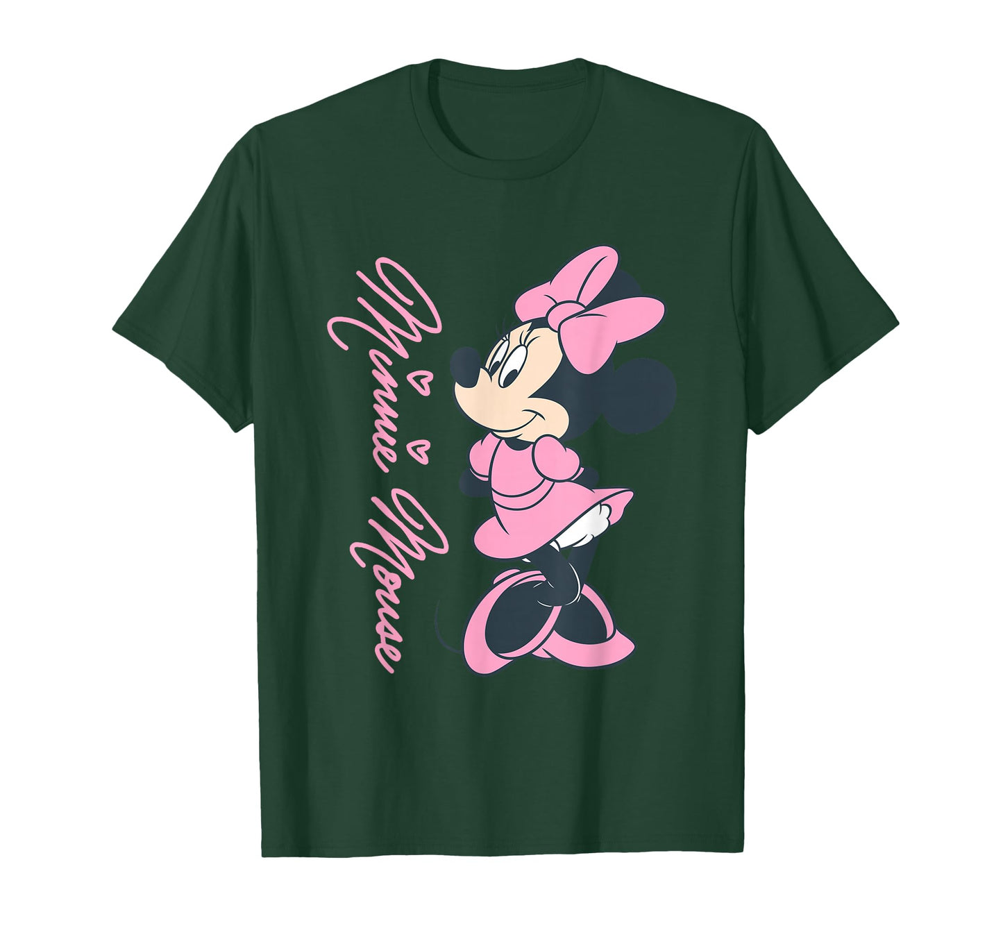 Disney Mickey Mouse and Friends Minnie Mouse Pink Hearts T-Shirt