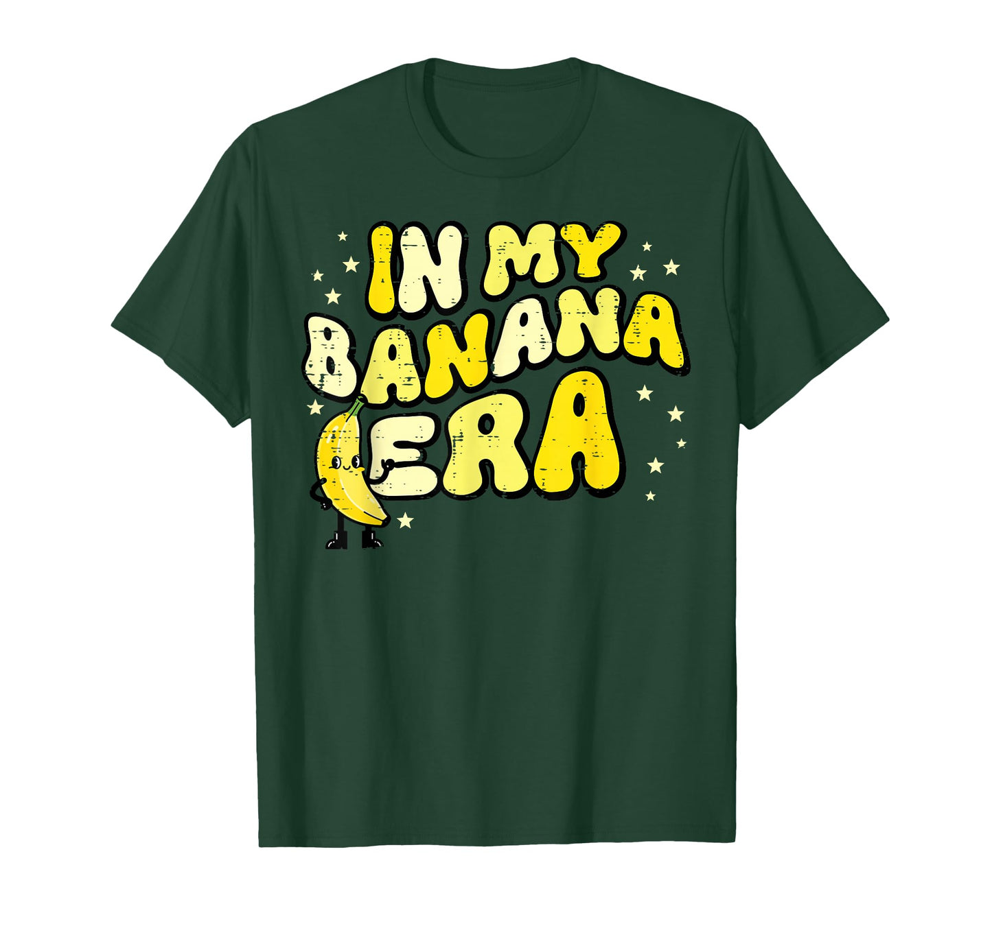 in My Banana Era Groovy Funny Fruit Food Meme Women Men Kids T-Shirt
