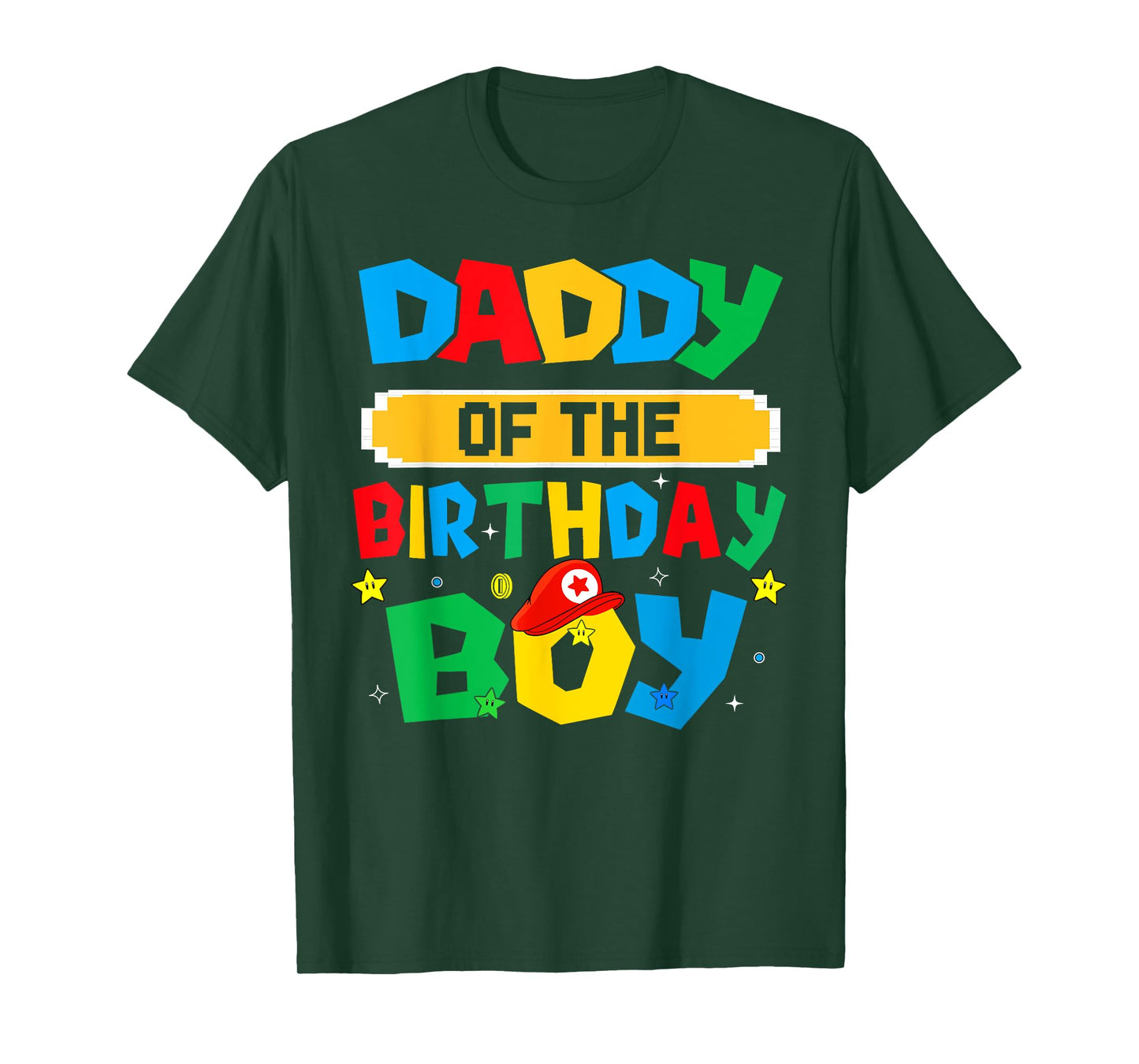Daddy Of The Birthday Boy Game Video Gaming Matching Family T-Shirt