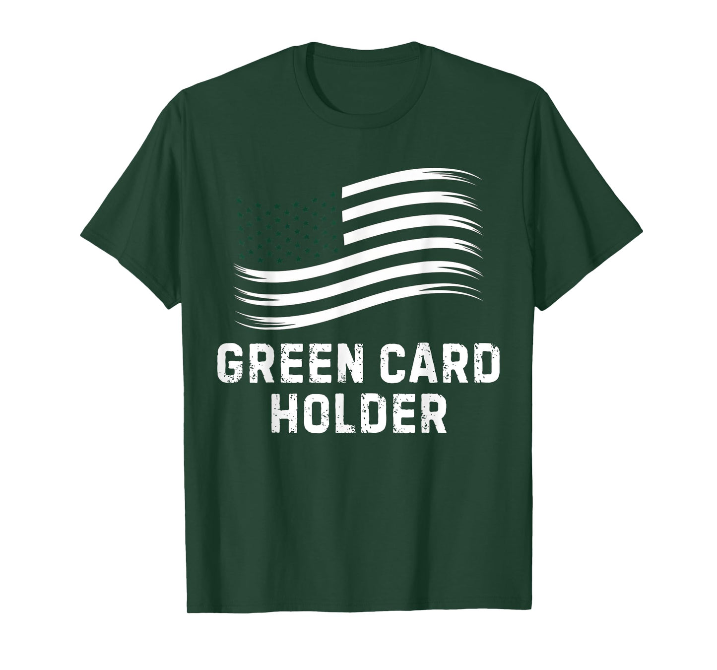Motivational Green Card Holder Celebration USA Women Men T-Shirt
