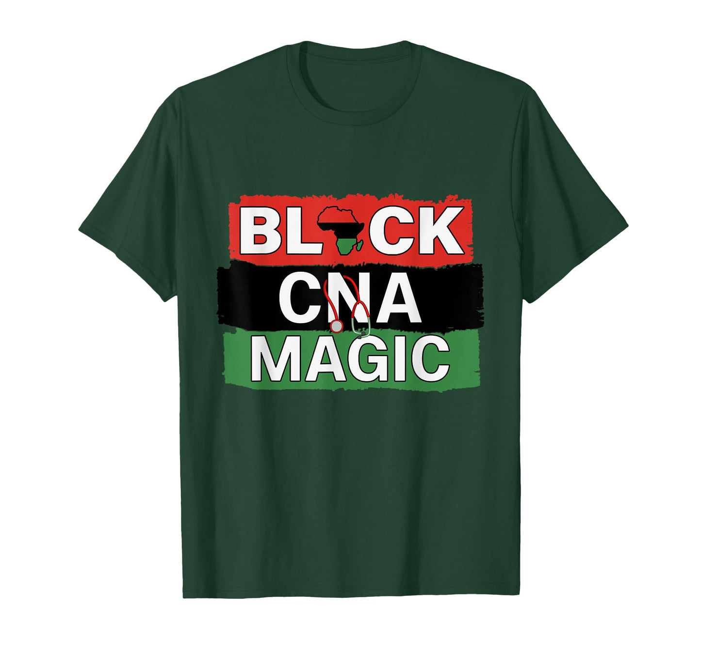 Black Nurse CNA Magic African American Nurses Melanin Pride T-Shirt