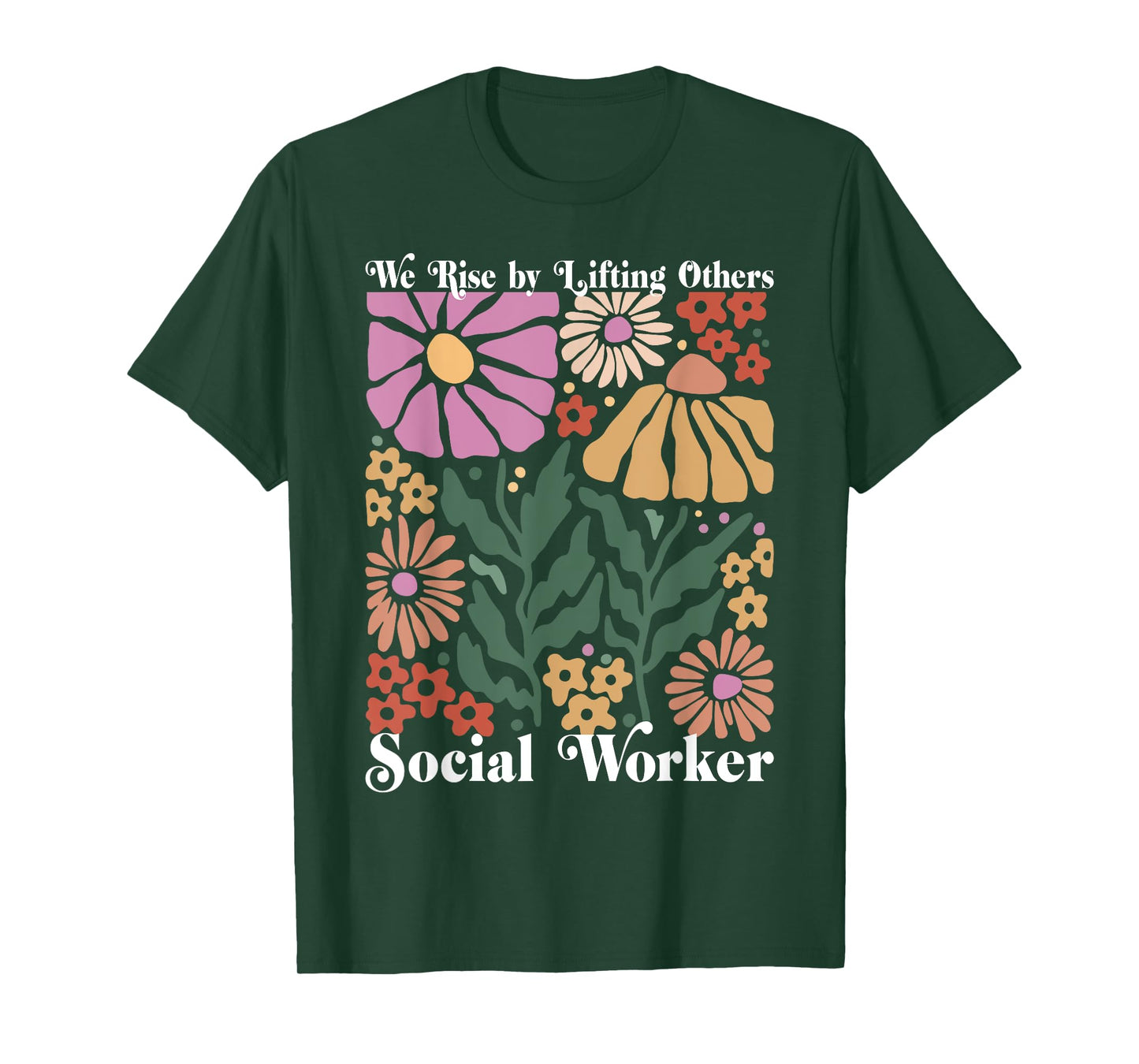 Social Worker Social Work Month Funny Work Love groovy T-Shirt