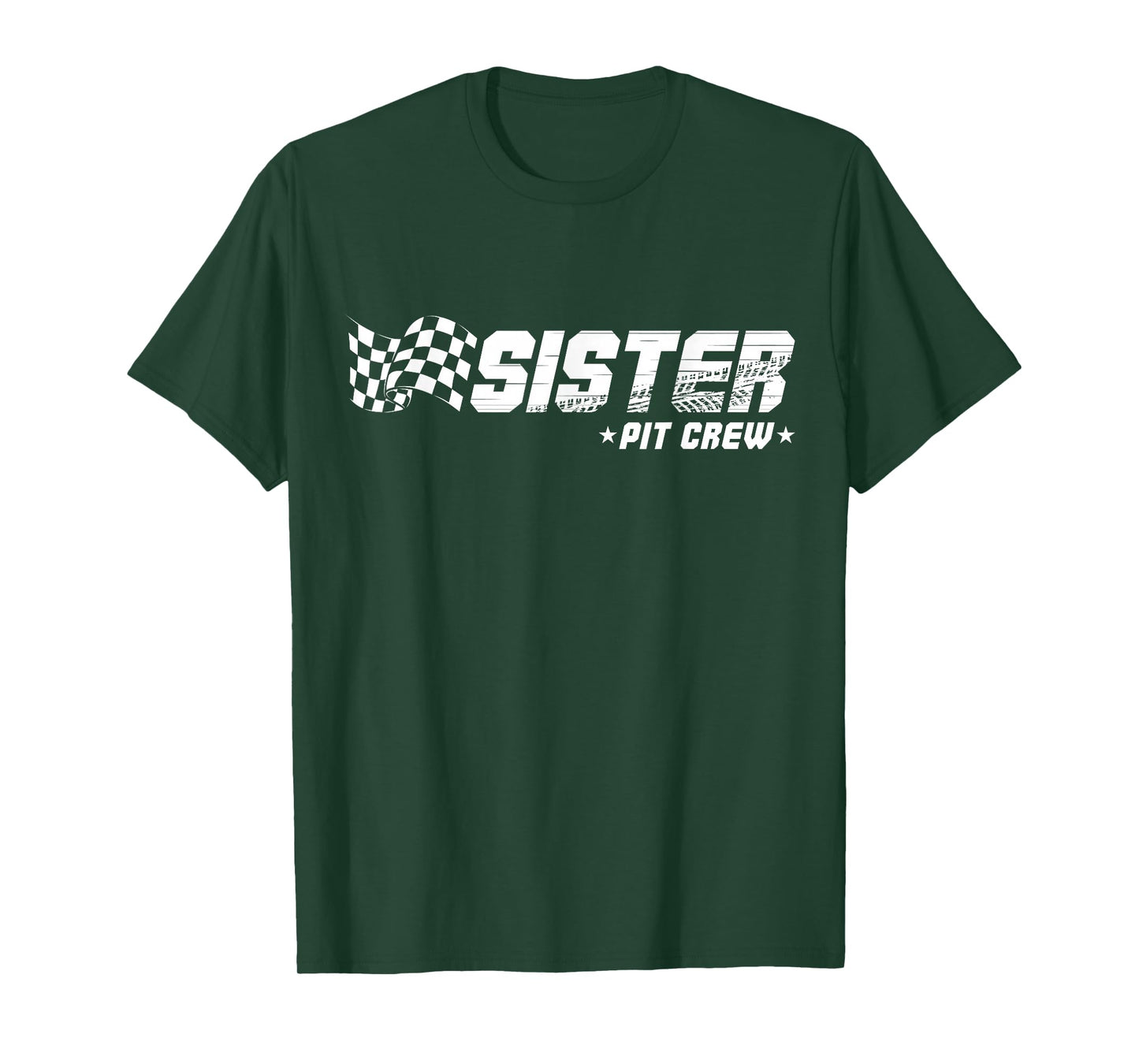 Sister Pit Crew Race Car Birthday Family Racing T-Shirt