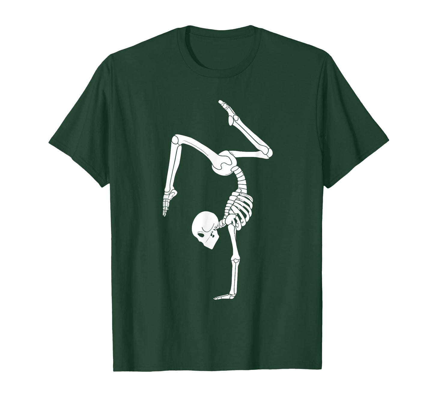 Funny Skeleton Gymnastics Halloween Costume Spooky Gym Sport T-Shirt