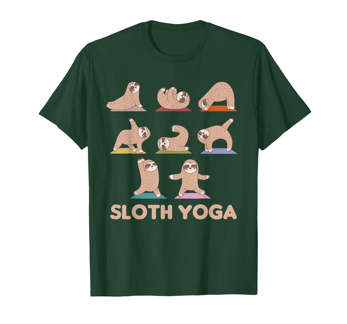 Sloth Yoga Cute Sloths Do Sport Sloth Yoga T-Shirt