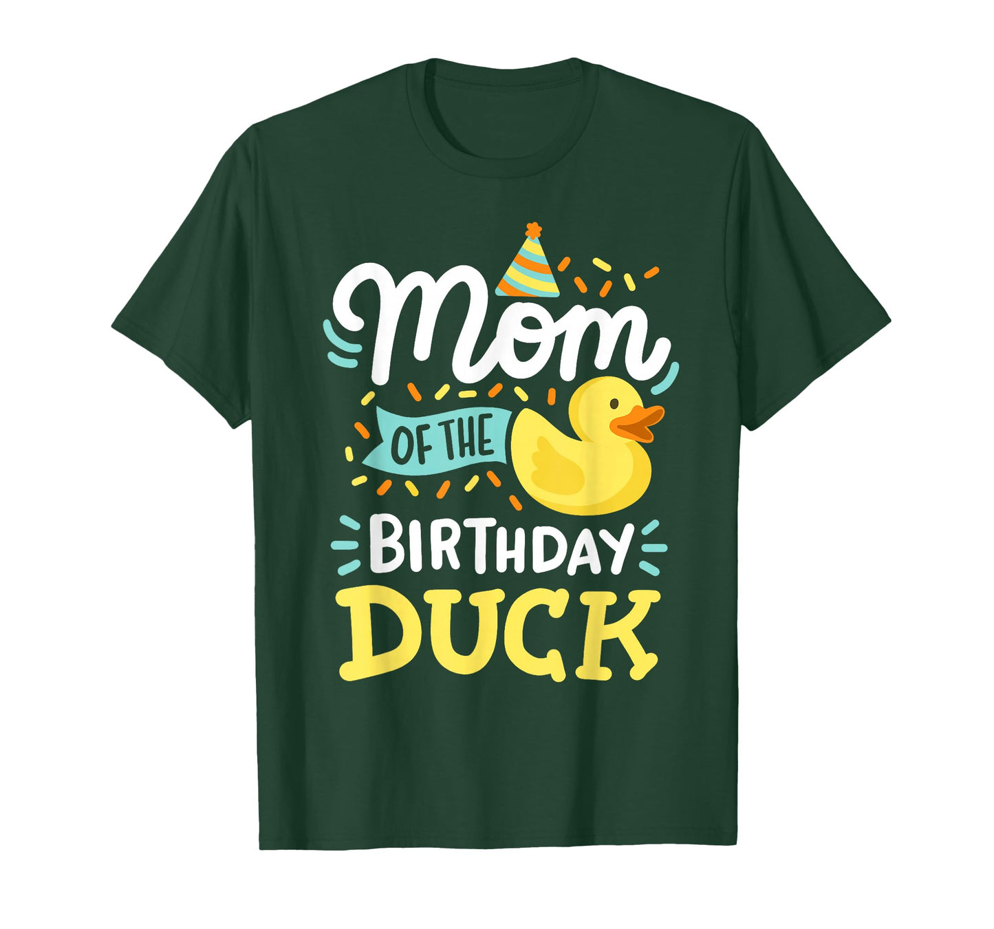 Mom Of The Birthday Duck Boy Rubber Duck Bday Family T-Shirt