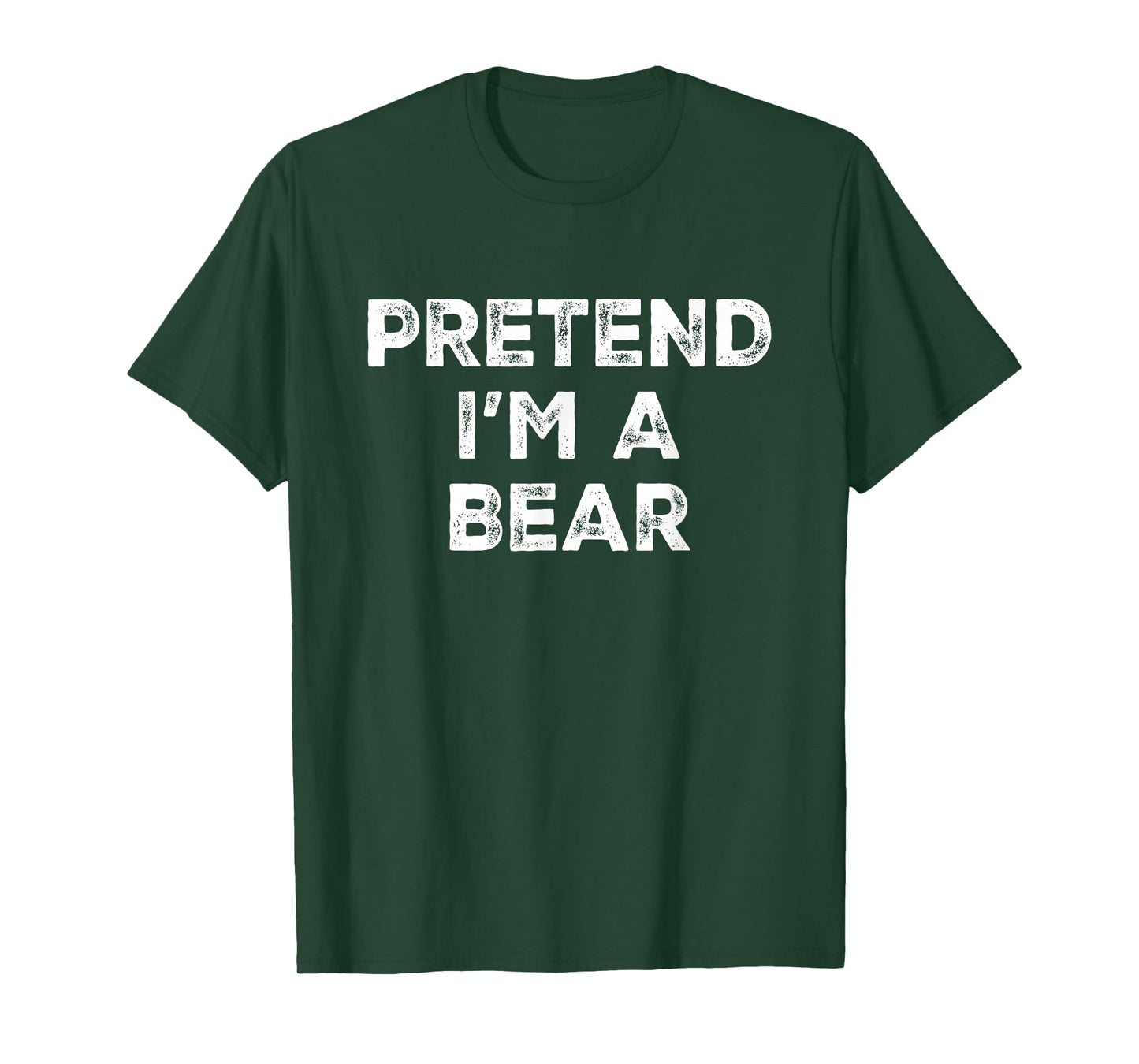 Pretend I'm A Bear Lazy Halloween Costume T-Shirt