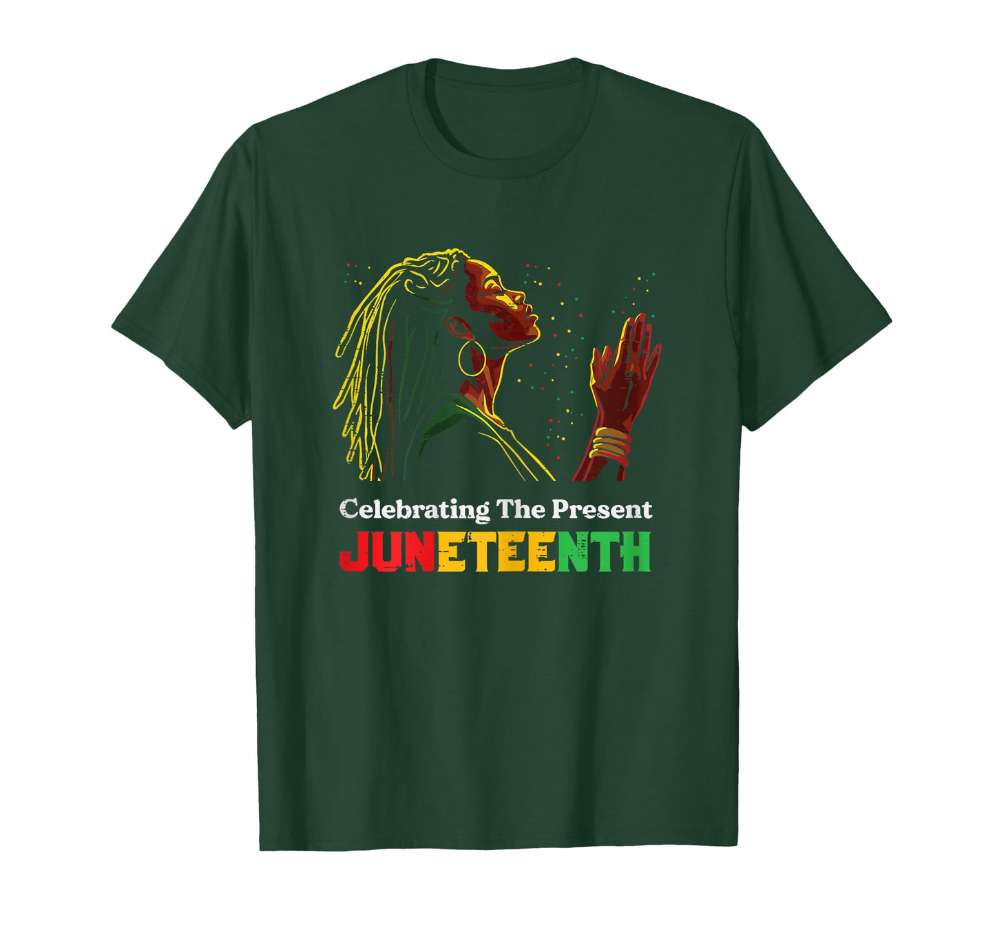 Juneteenth Celebrating The Present Black African Women T-Shirt
