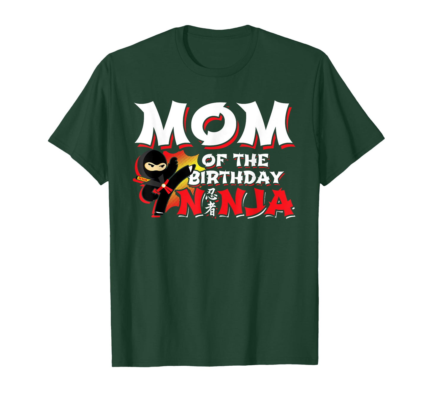 Ninja Party - Mom of the Birthday Ninja - Birthday Party T-Shirt