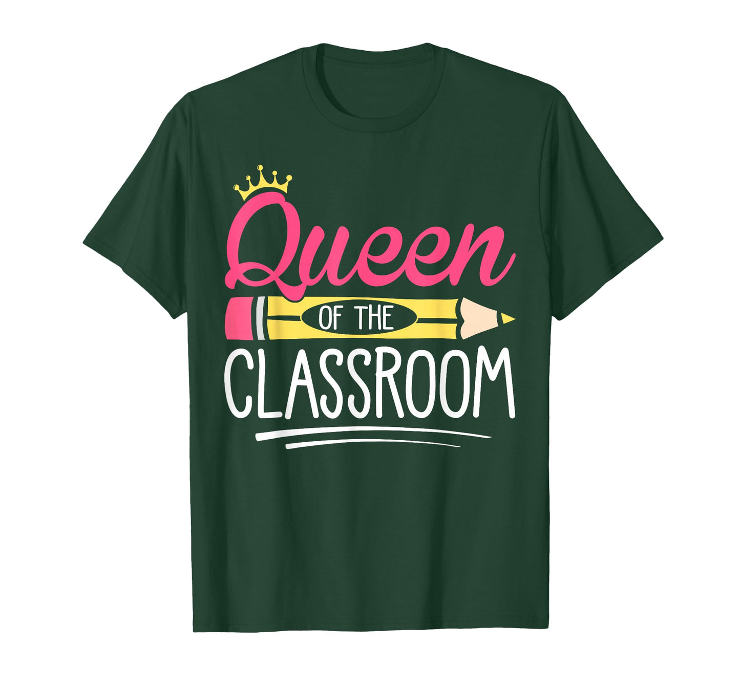 Funny Queen Of The Classroom School Teacher T-Shirt