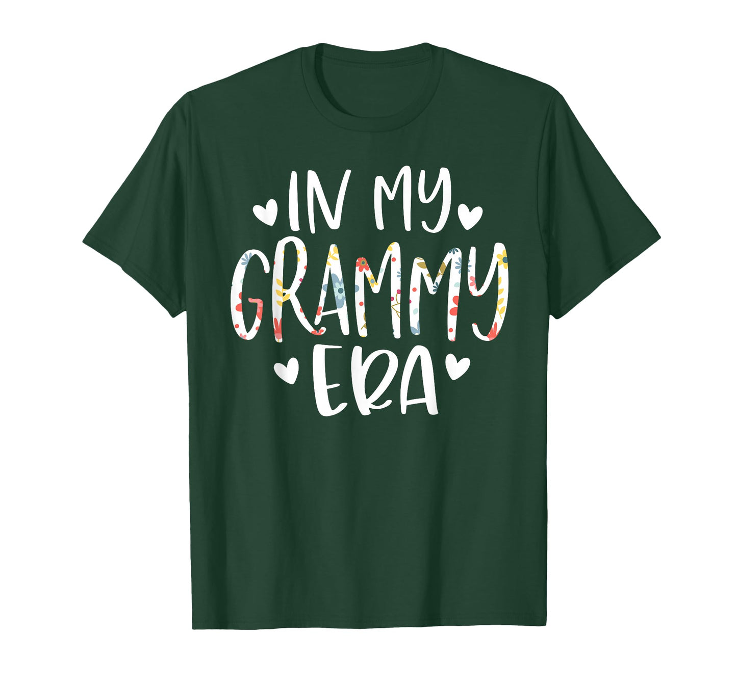 In My Grammy Era Flower Letter Floral Cute Gifts For Grammy T-Shirt