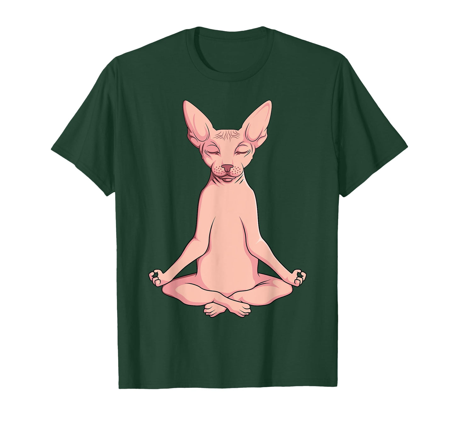 Sphynx Cat Yoga Meditation Breeder Hairless Pet Lover T-Shirt