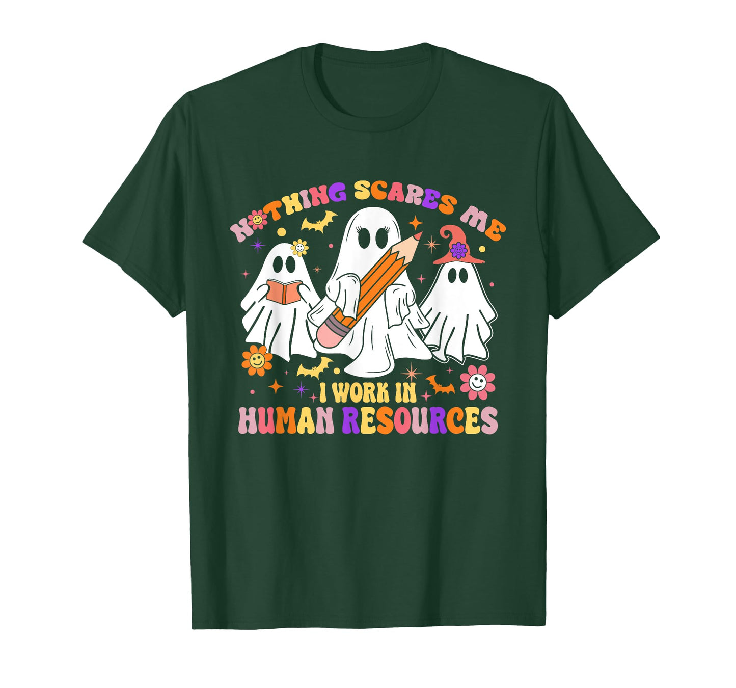 Nothing Scares Me Human Resources - HR Manager Halloween T-Shirt