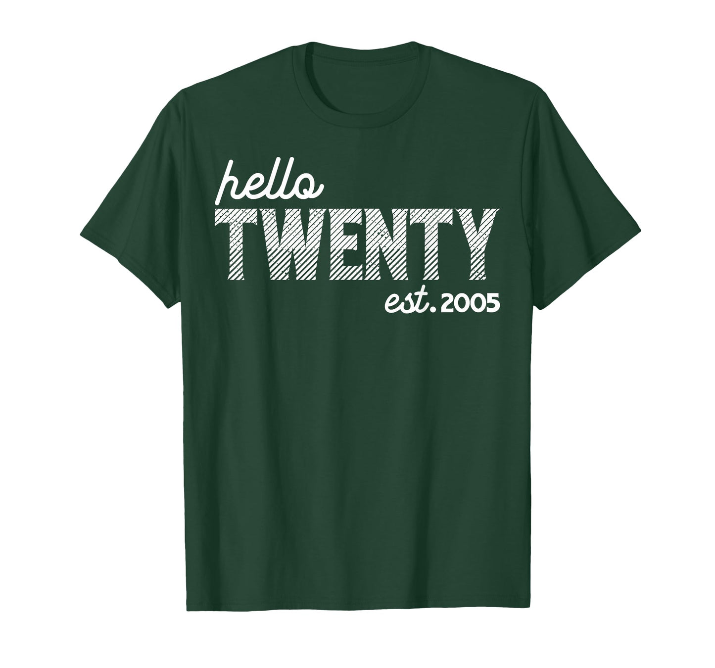 Turning 20th Birthday - Hello Twenty - est. 2005 T-Shirt