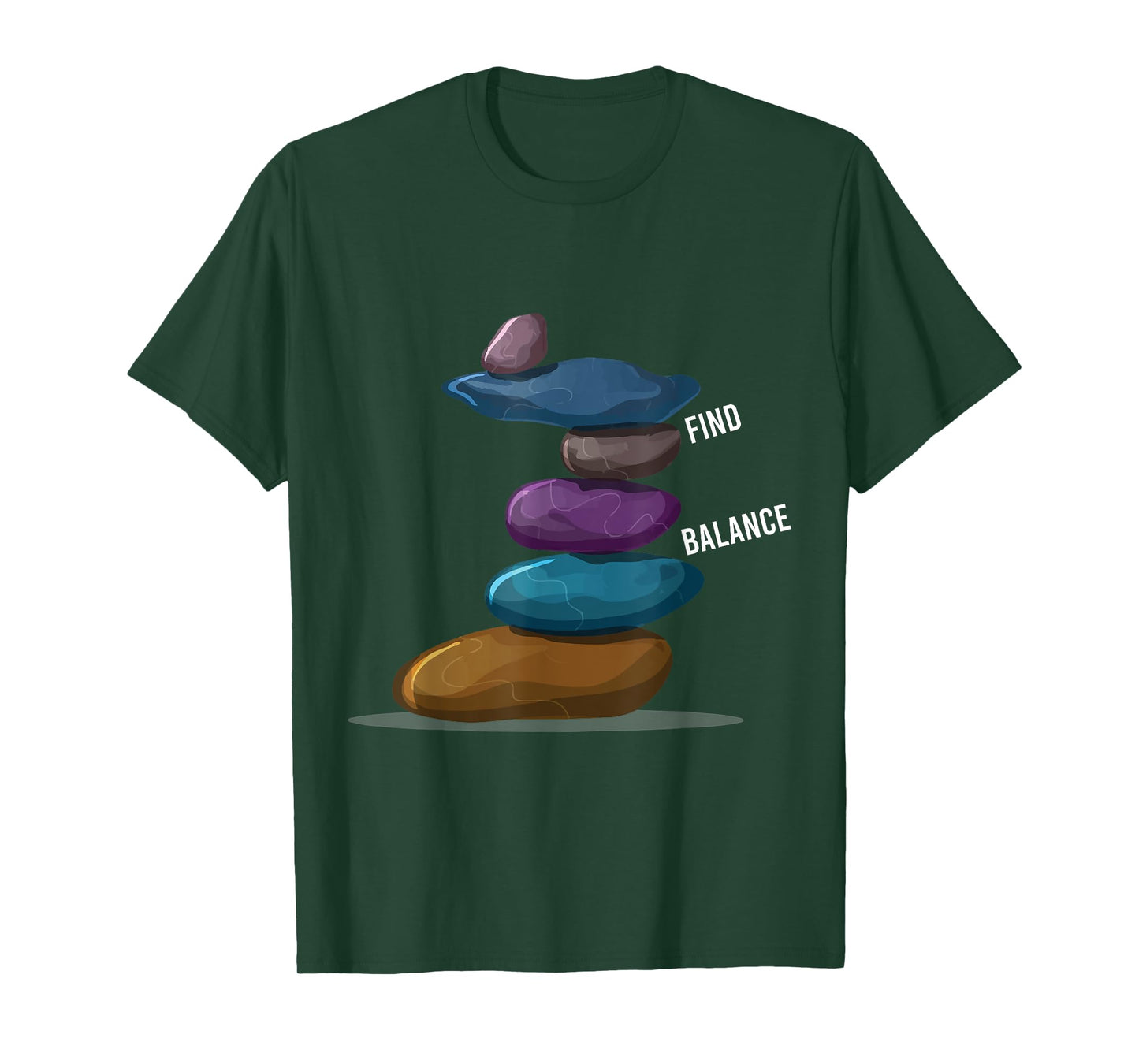 Find Balance Rock Stacks Of Rock Balancing Rock Stacking T-Shirt