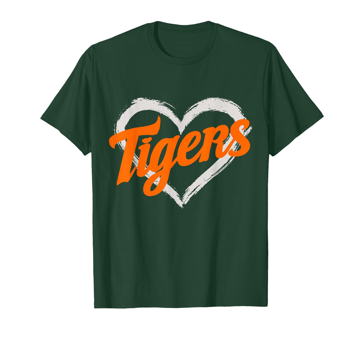 Vintage Tigers Heart Throwback Retro T-Shirt