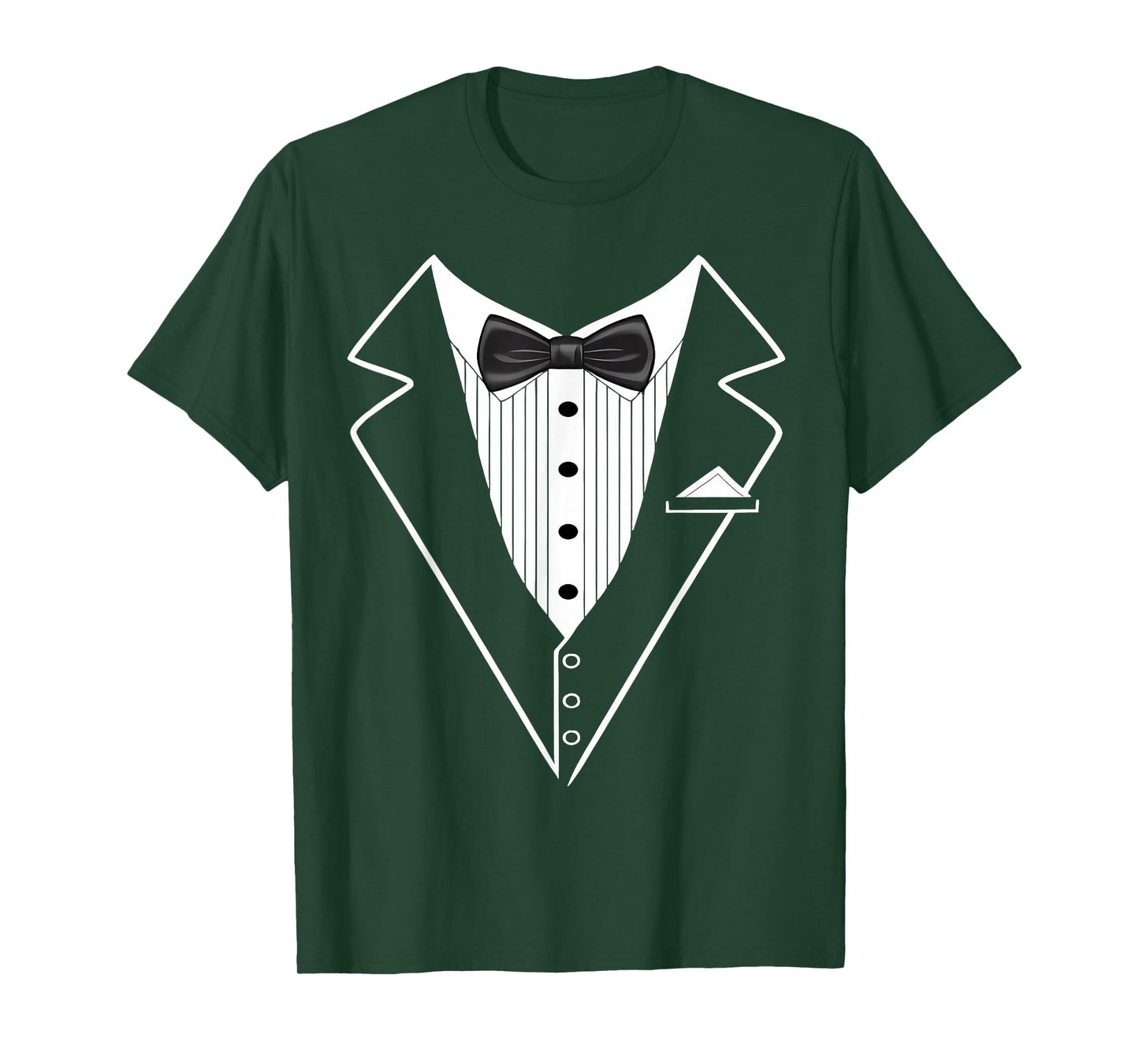 Tuxedo with Bow Tie | Funny Tux Formal Classic Party Humor T-Shirt